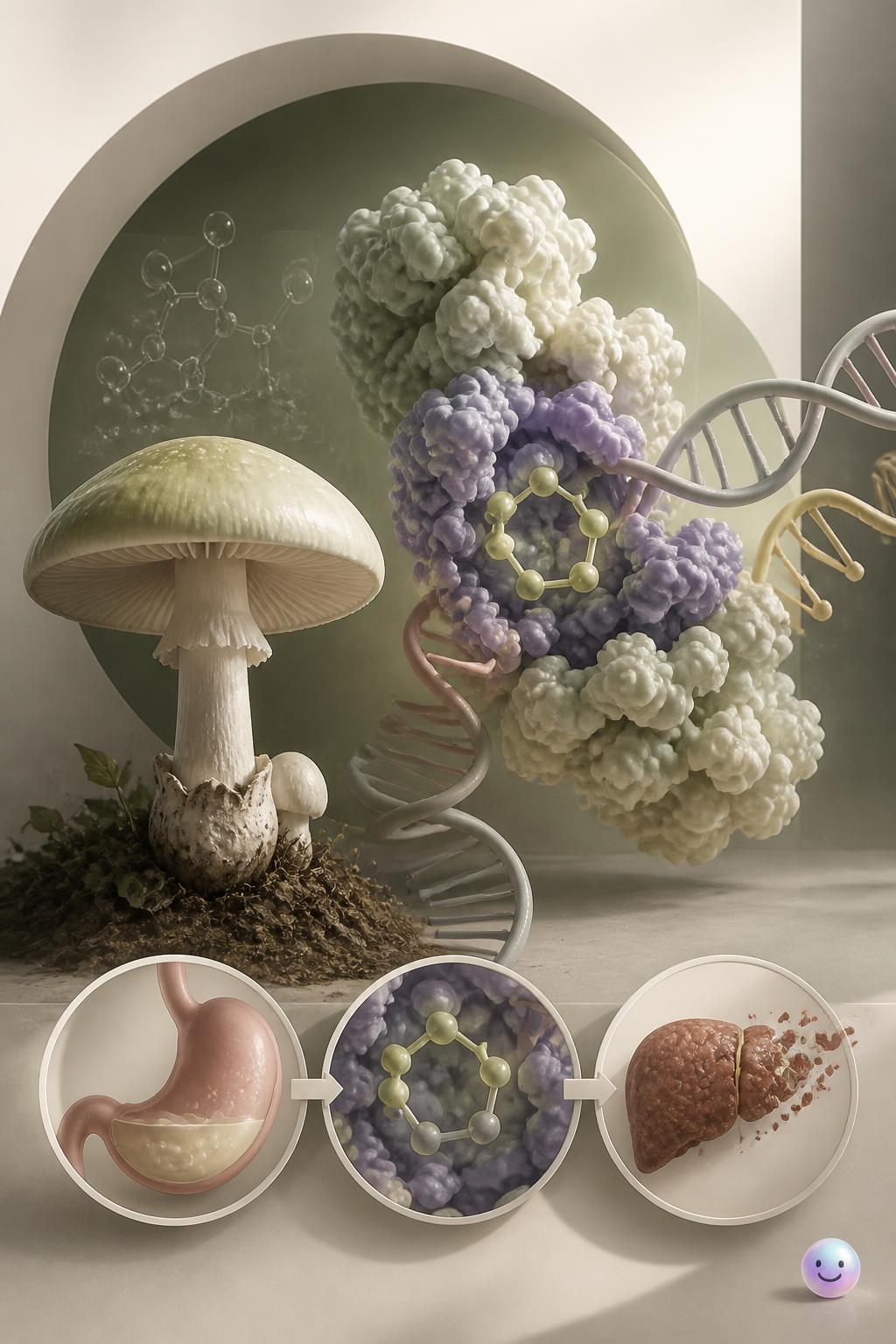 The biochemical defense of amatoxins