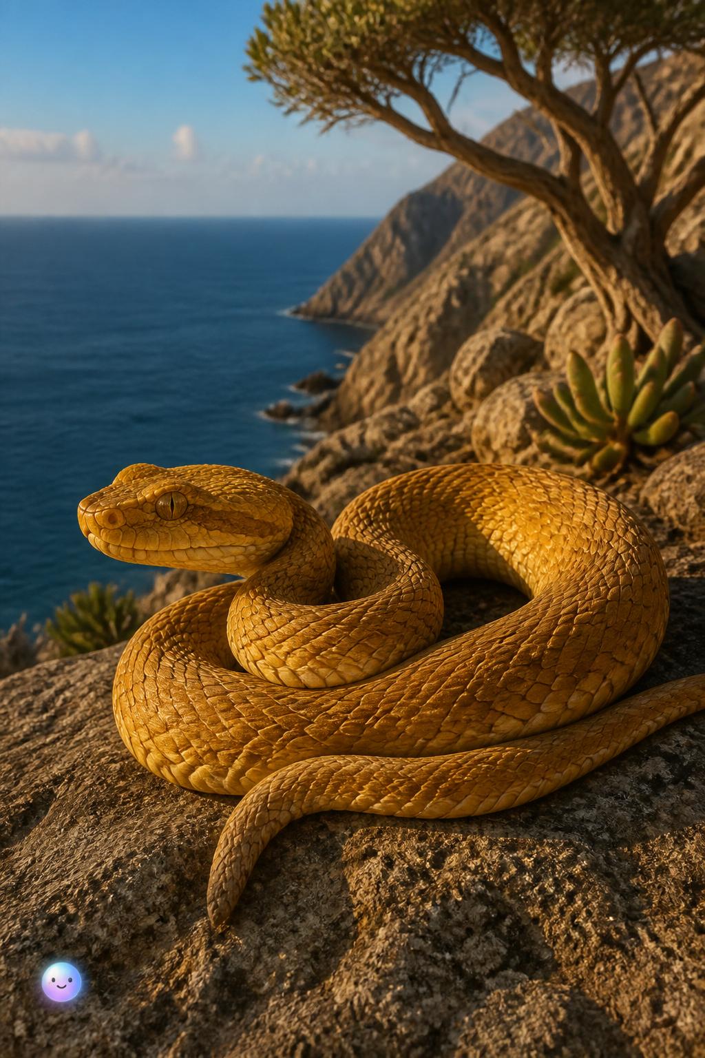 The golden lancehead viper