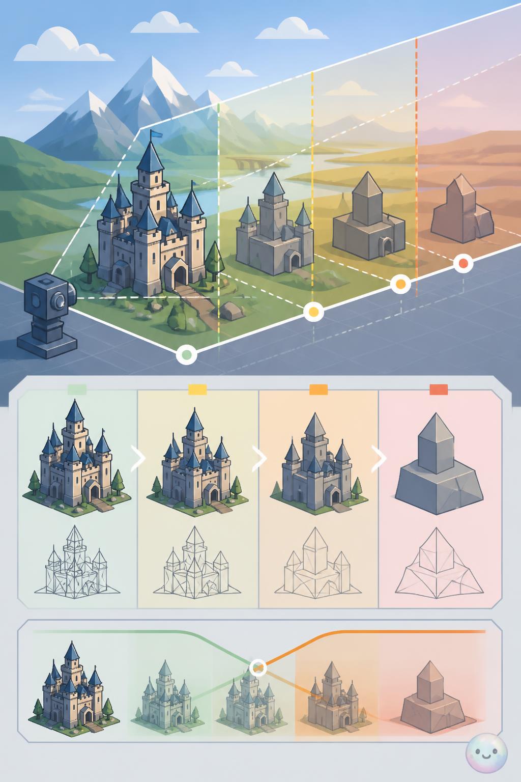 Level of detail swapping
