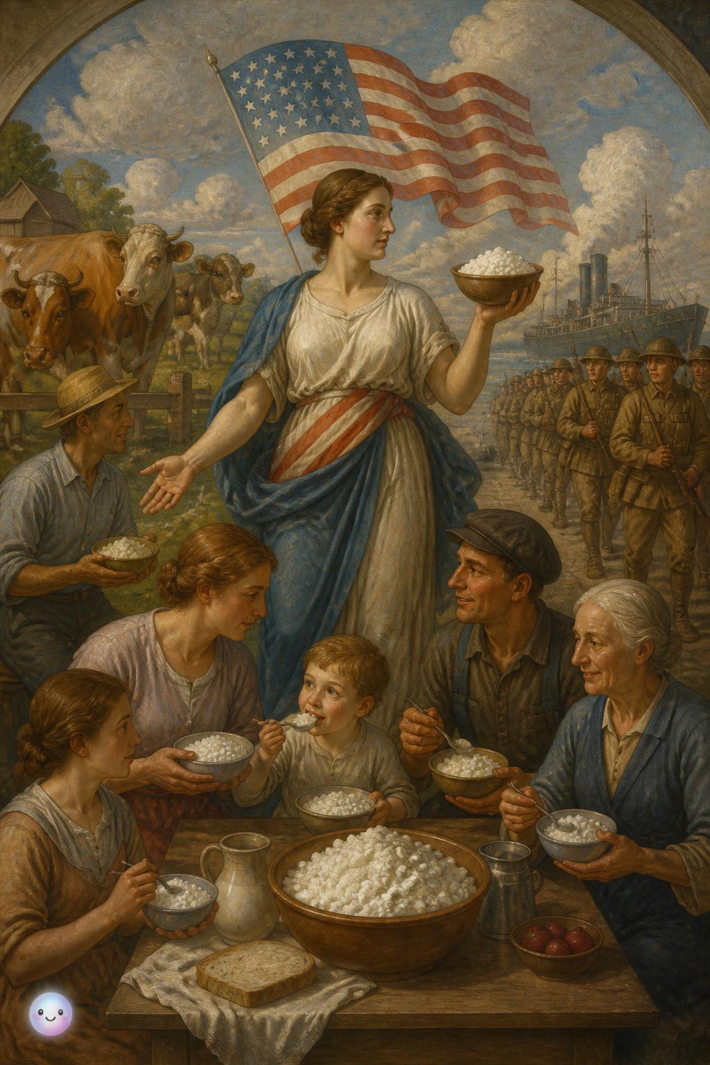 A patriotic wartime protein source