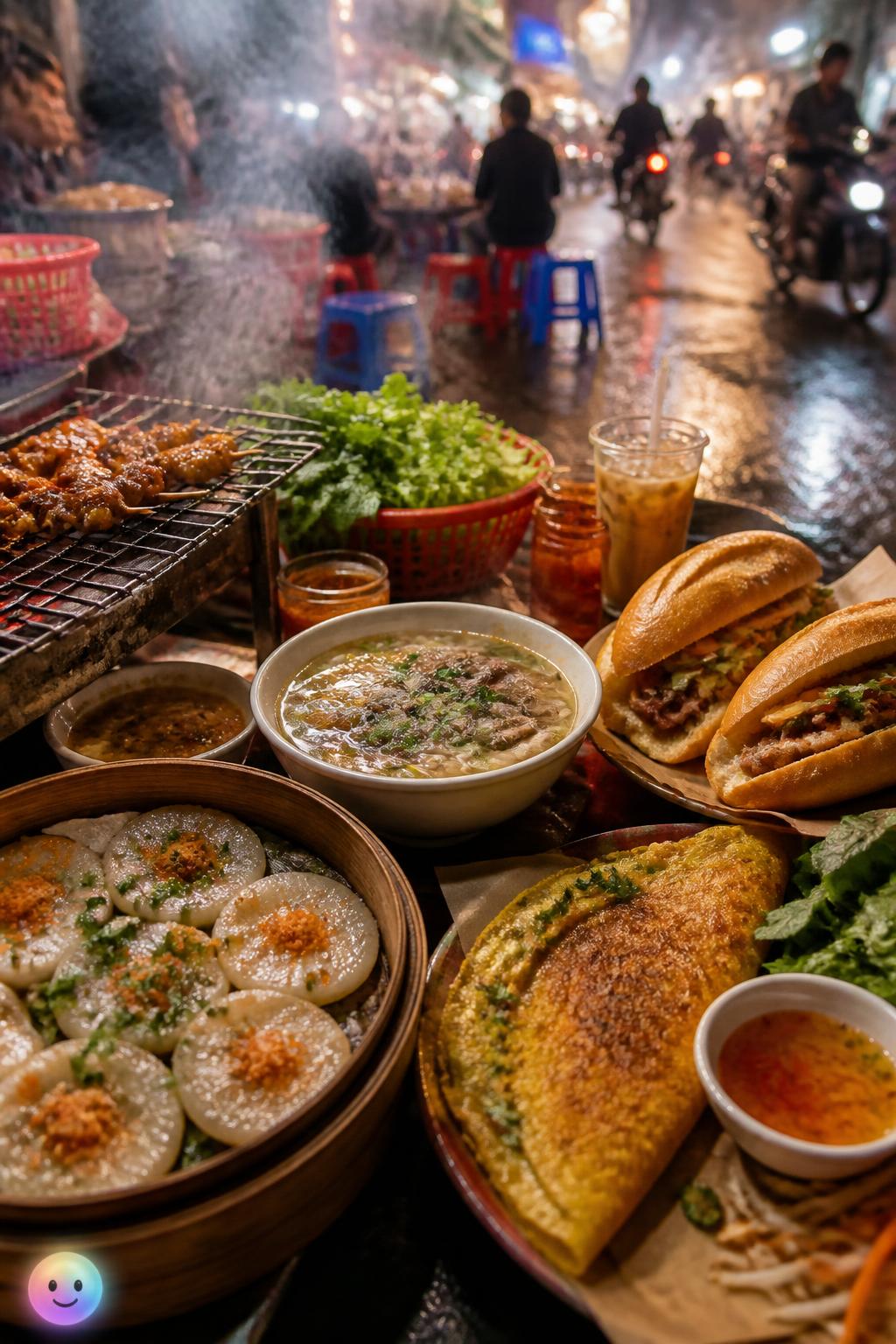 Banh beo delicate steamed rice cakes