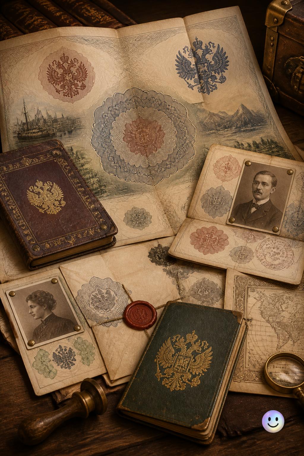 When passports were just giant folded sheets