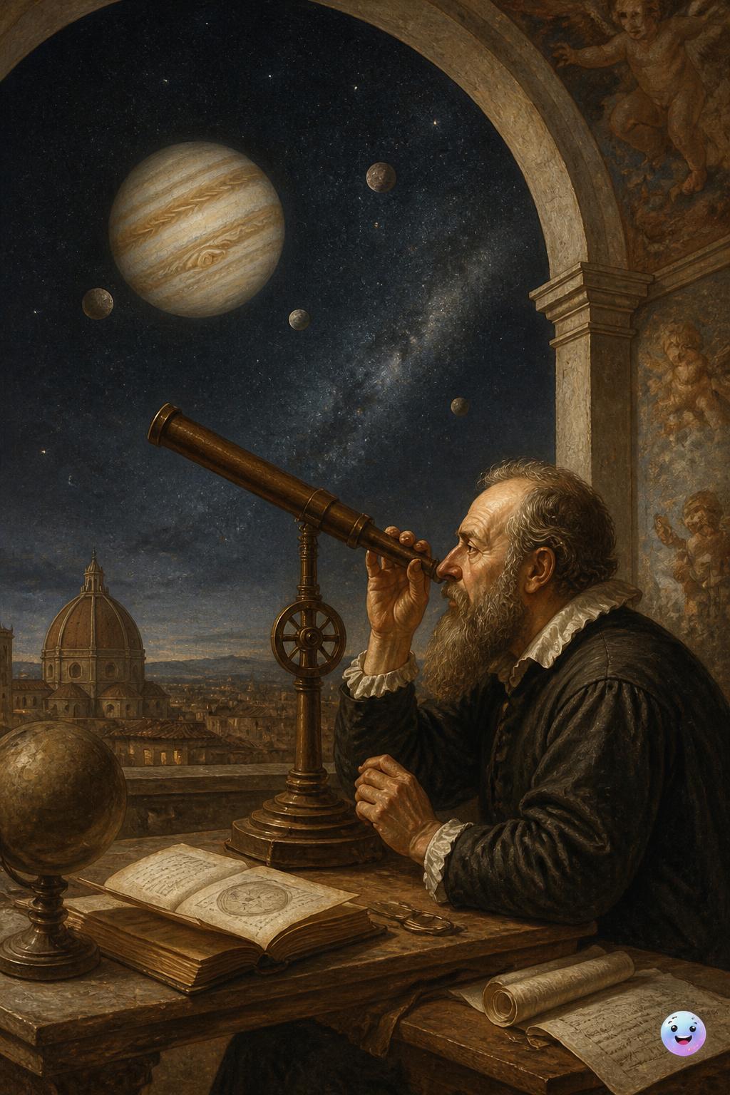 Galileis Blick durch das Fernrohr