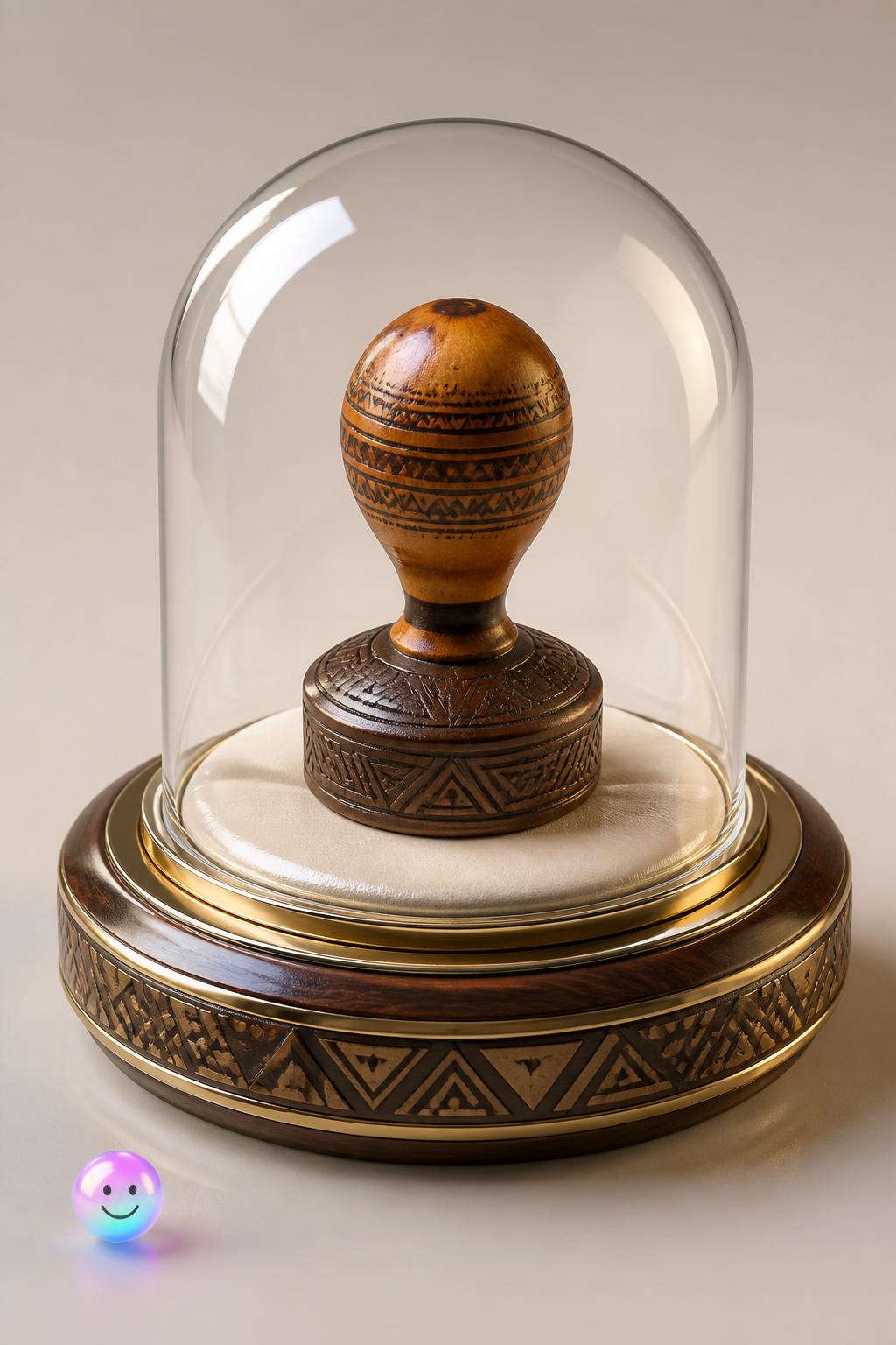 The humble stamp made of calabash