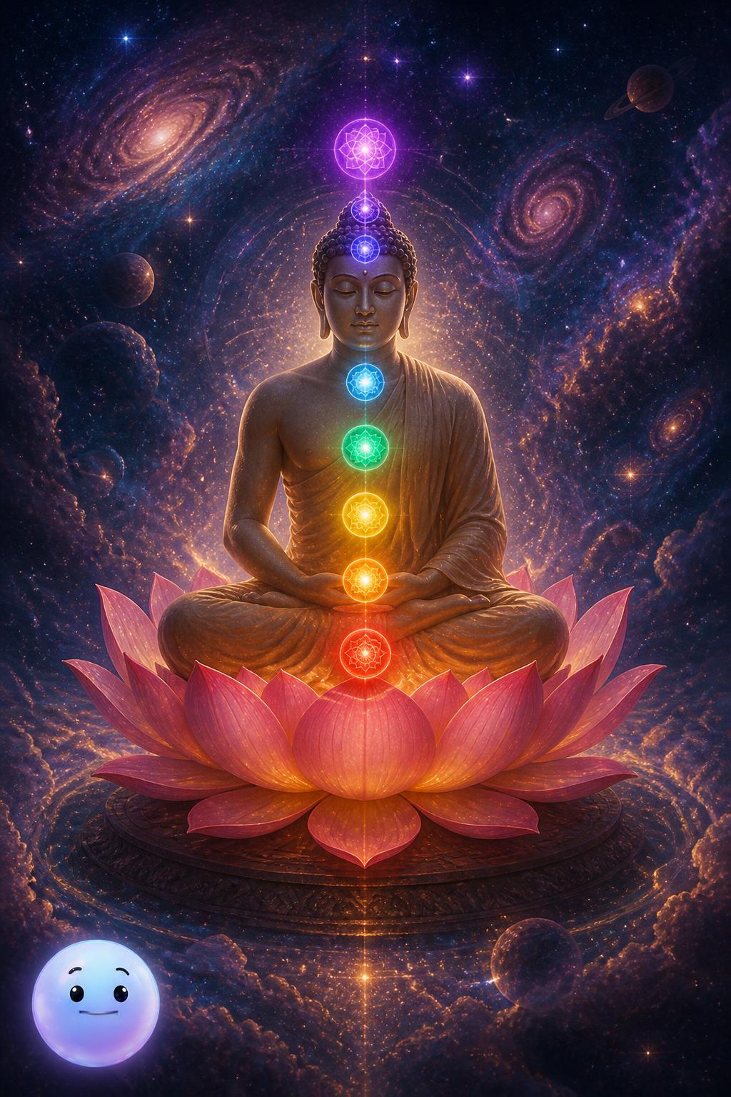 El trono de Buda y los chakras
