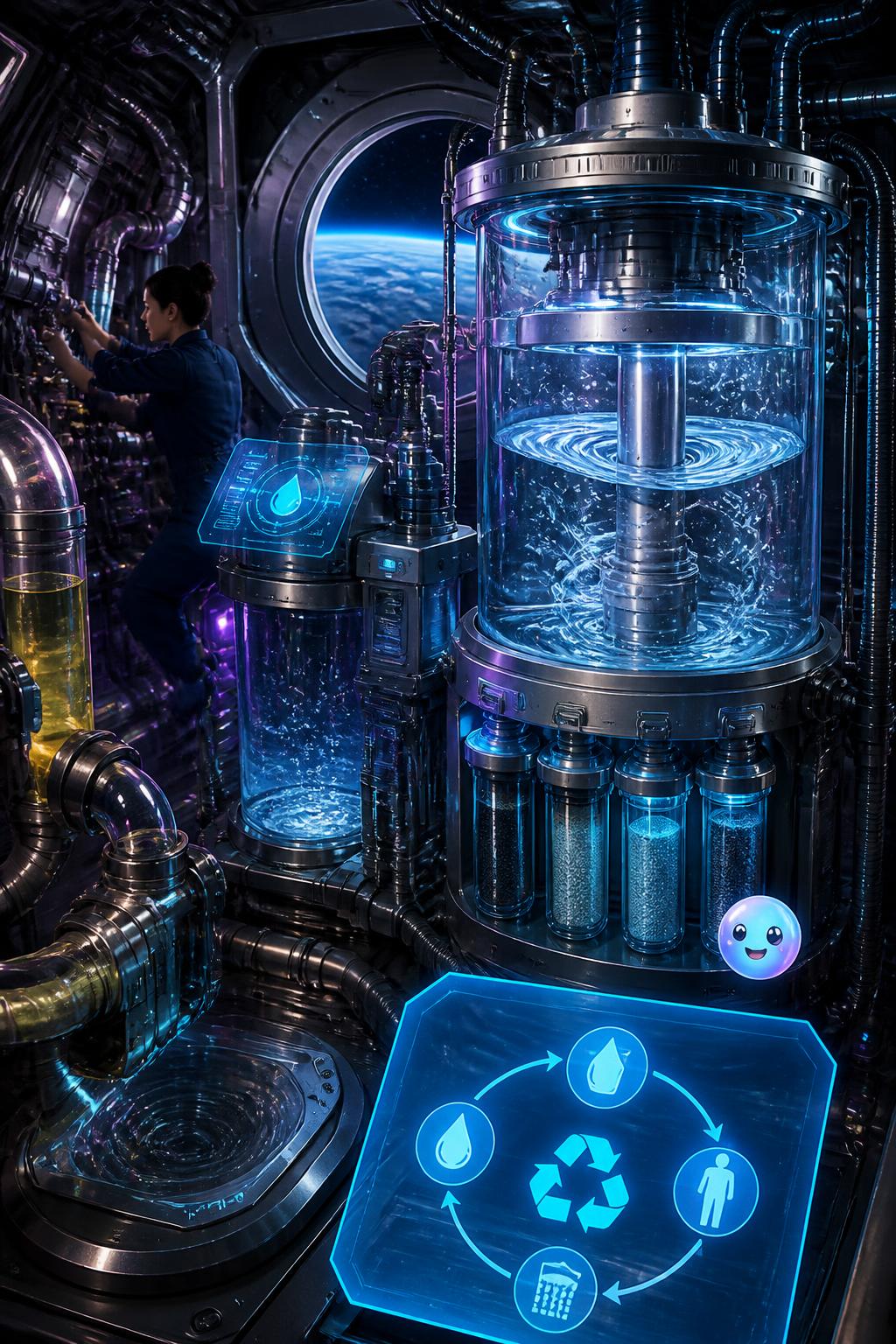 La plomberie spatiale de la station internationale