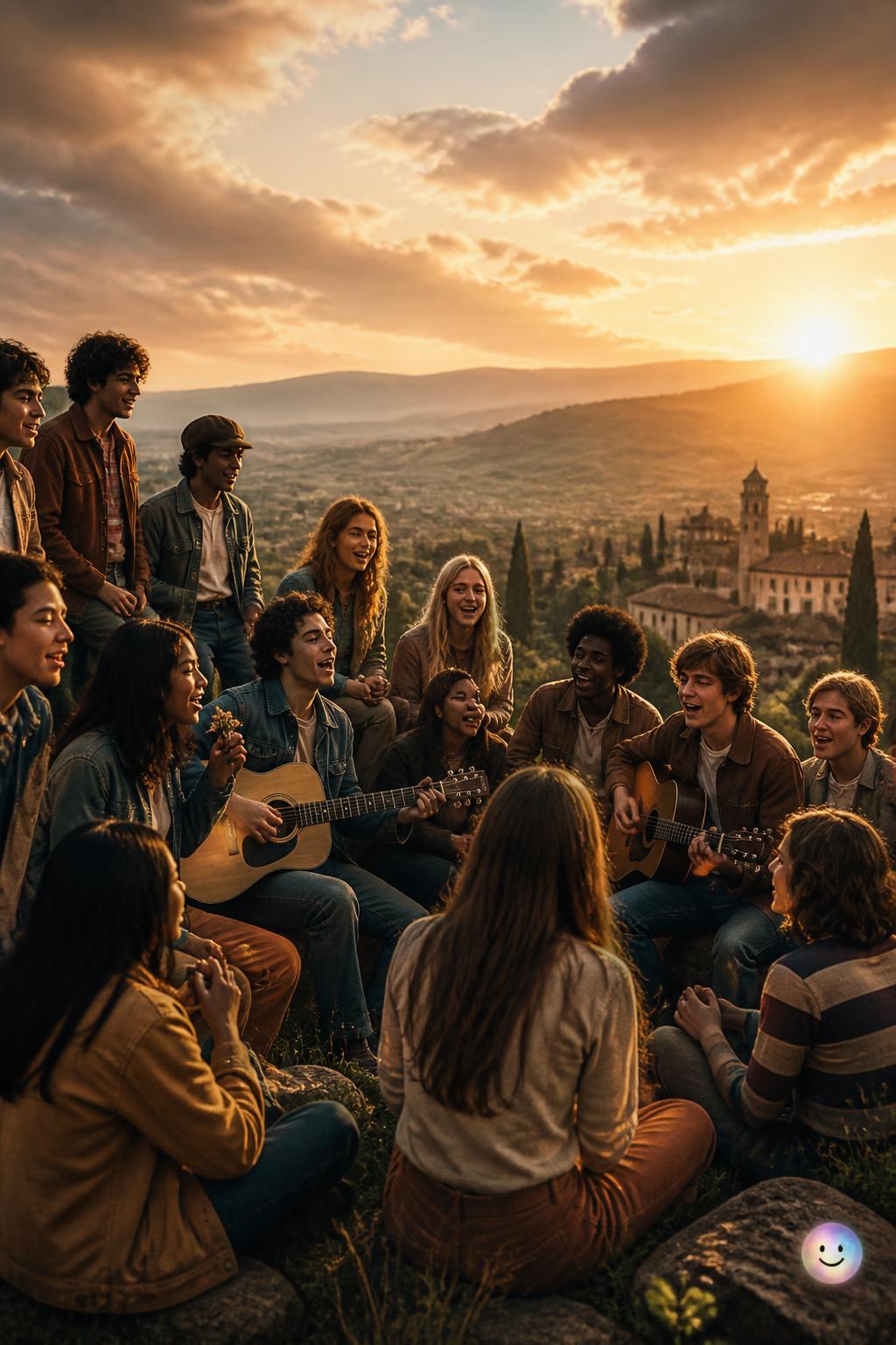 Singing on an Italian hilltop for peace