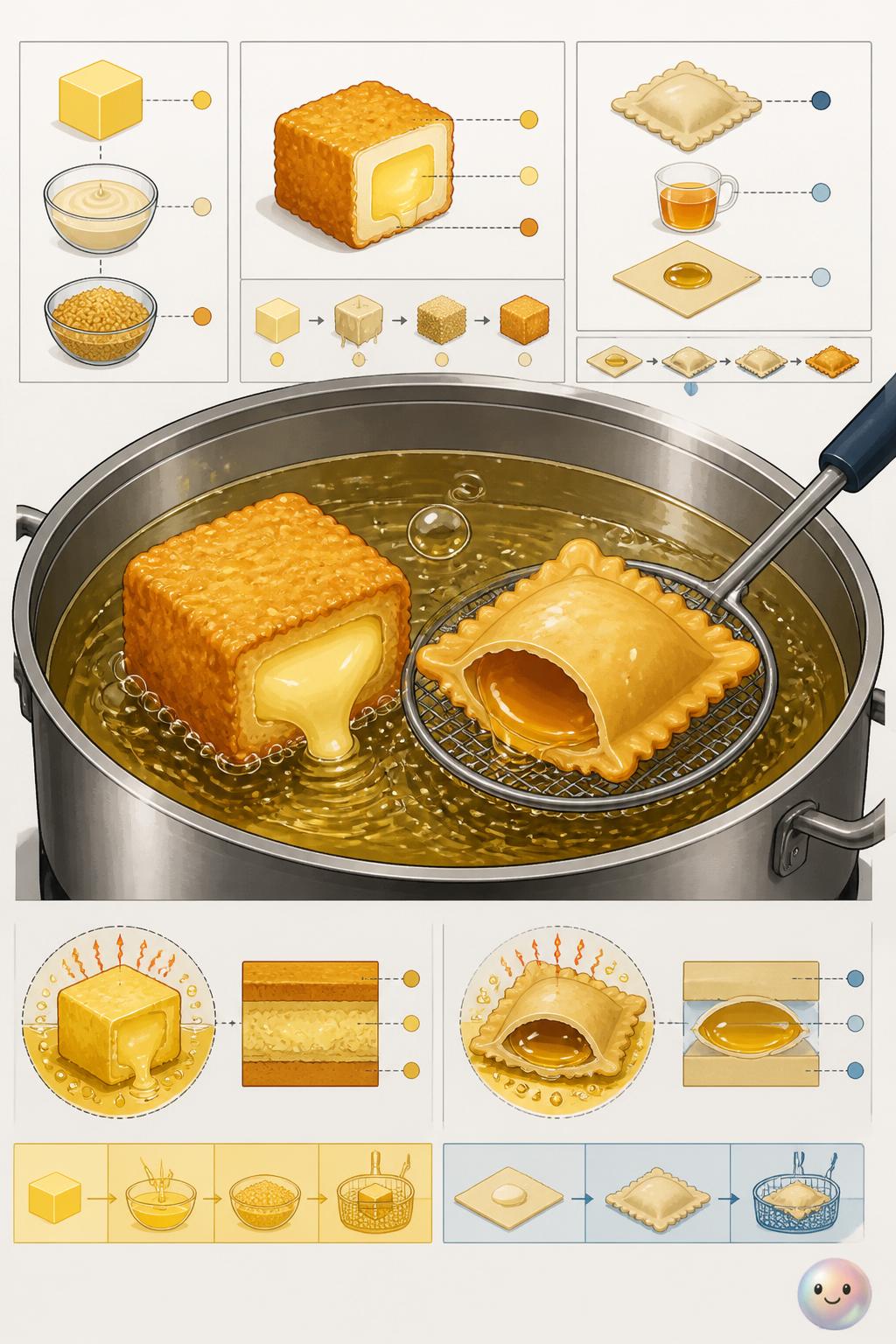 Frying the impossible with liquid and butter