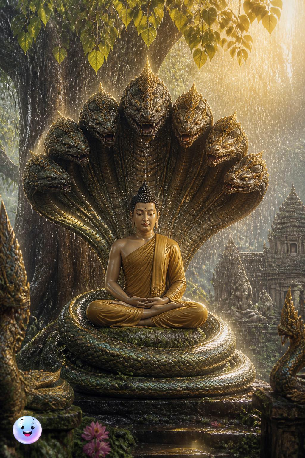 Nagas as divine protectors in Asian lore
