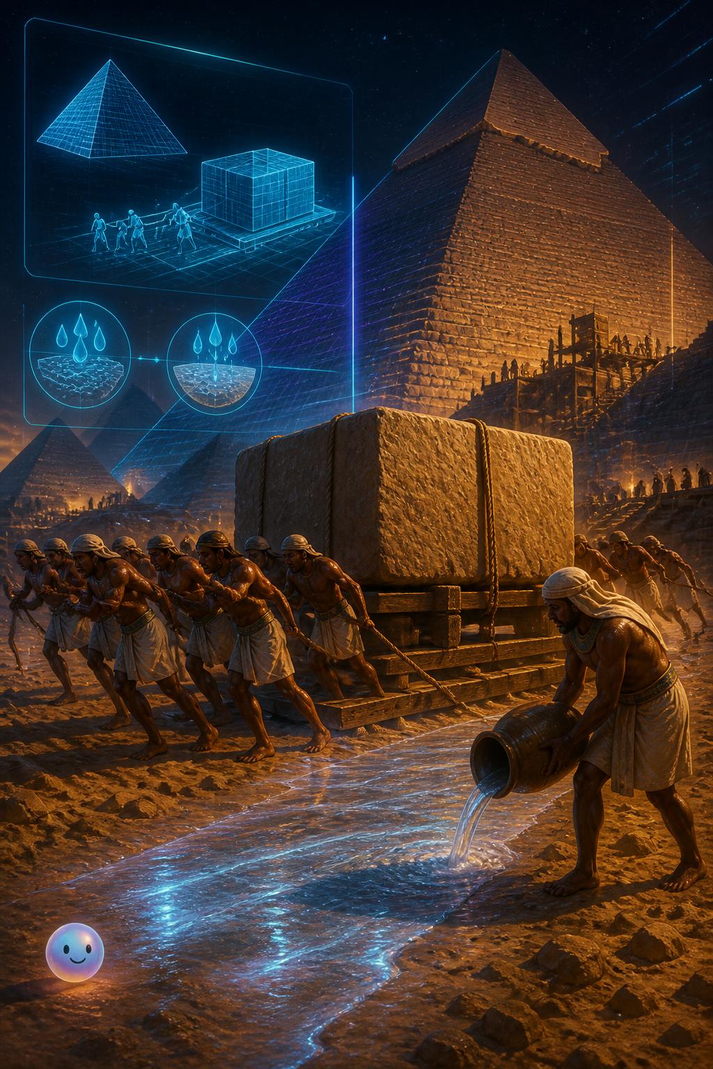 The logistics of moving stone