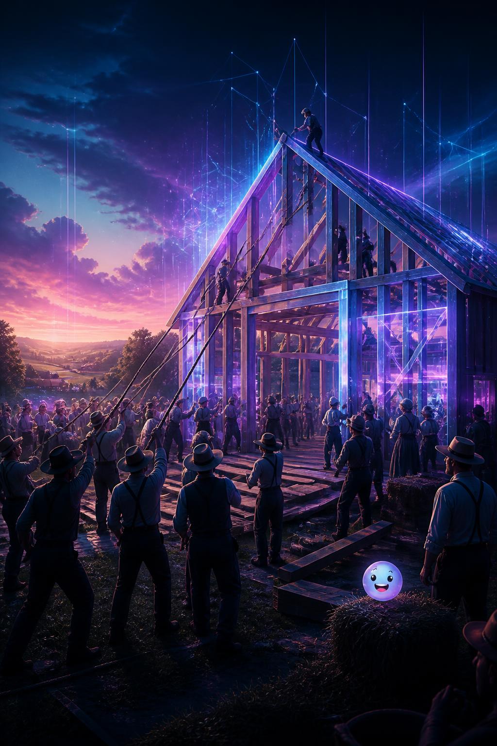 The collective barn raisings