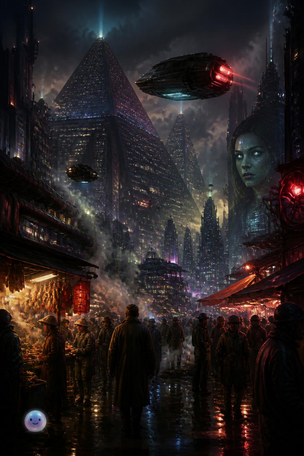 A blend of futuristic and ancient sounds