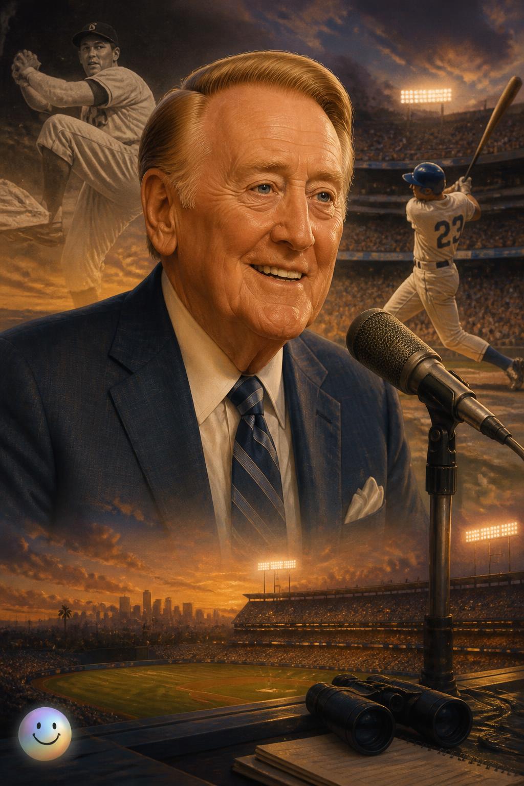 The legendary voice of Vin Scully