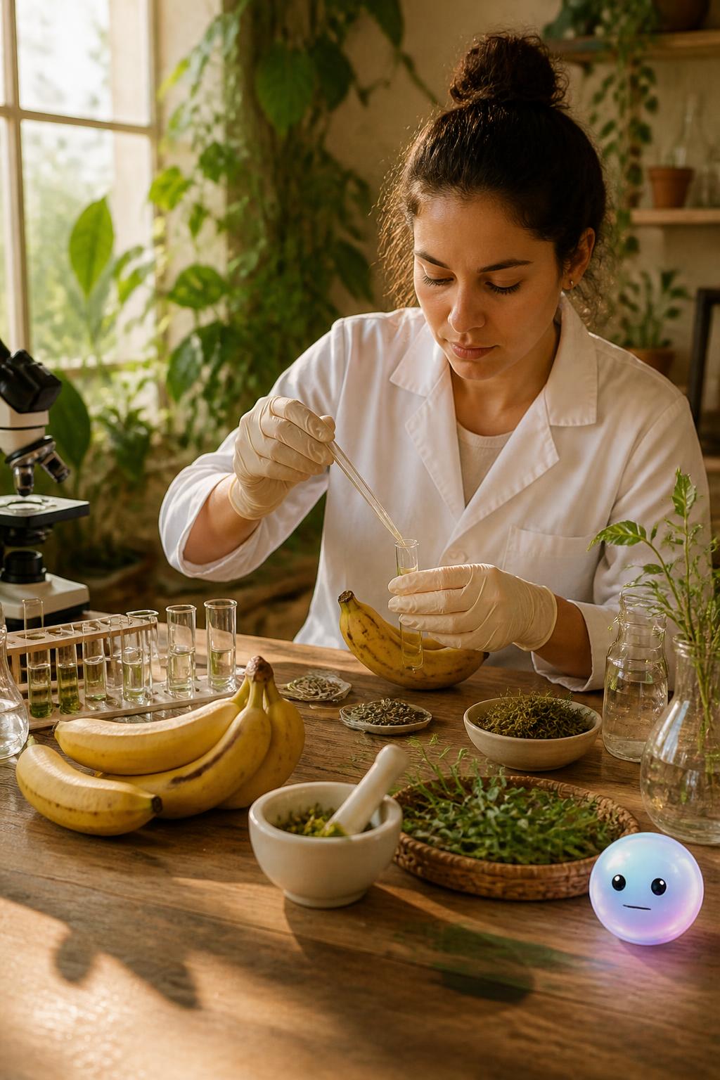 Vacunas en el plátano y plantas medicinales