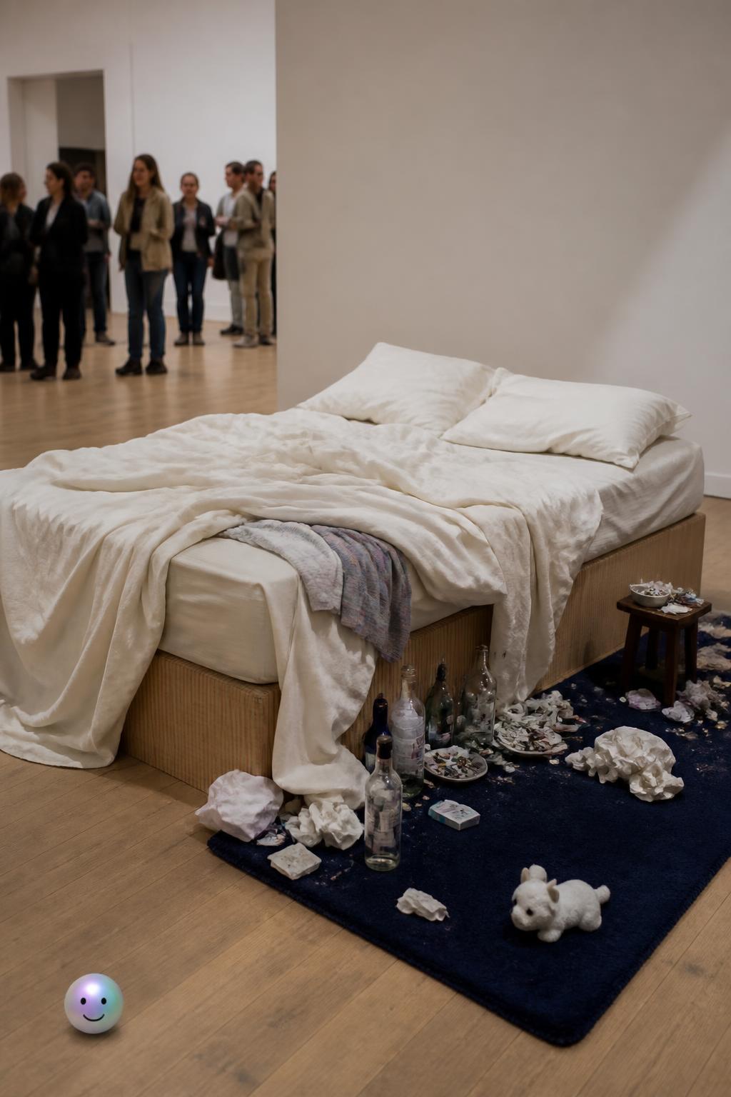 Tracey Emin and her unmade bed