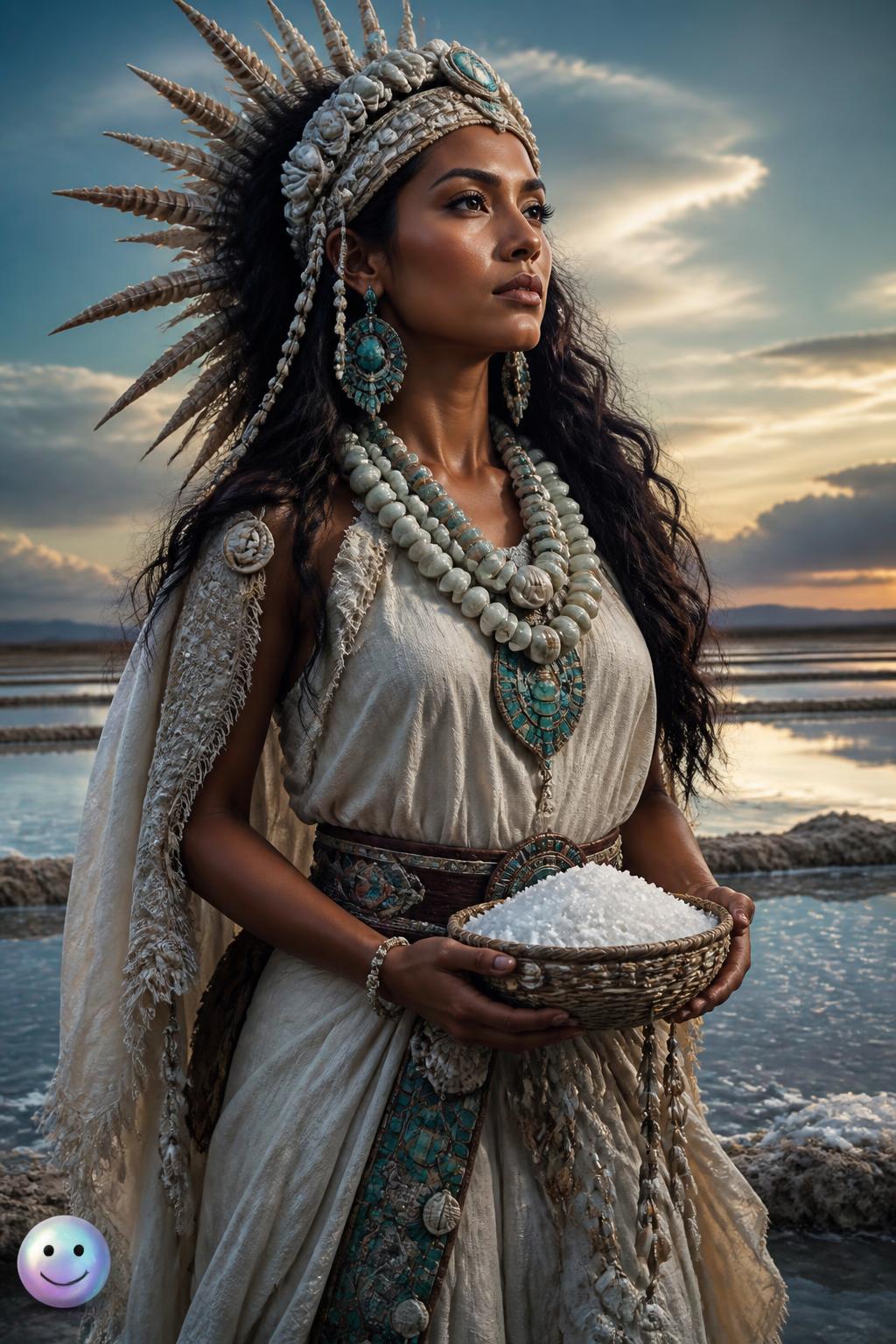 The Aztec goddess of salt water
