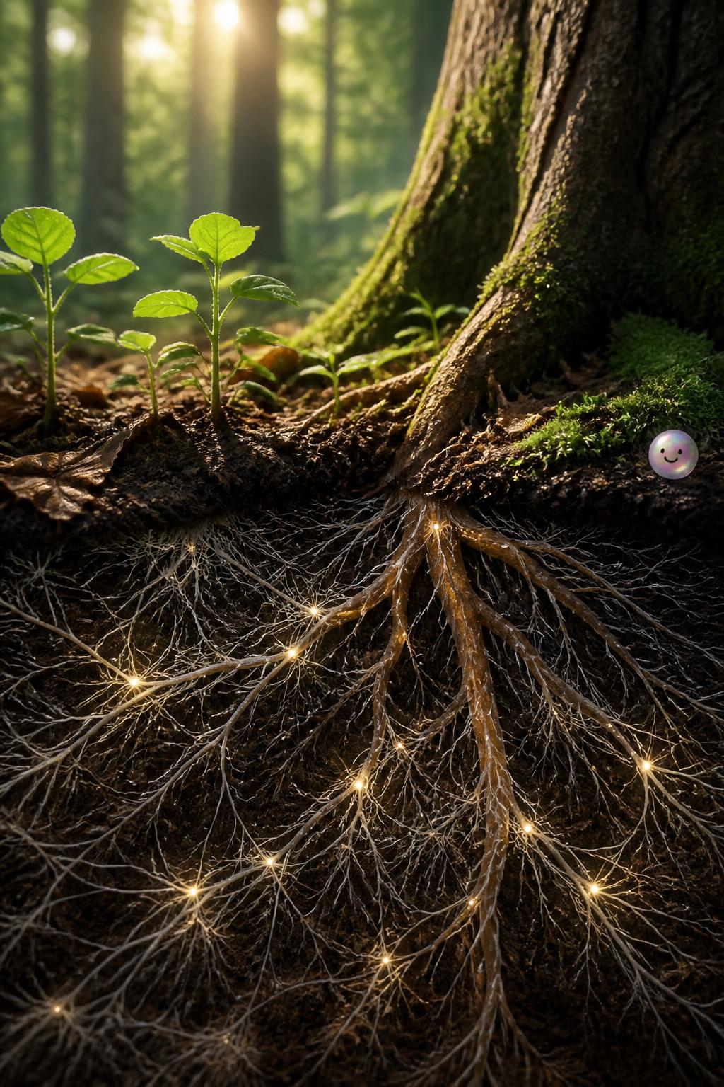How mycorrhizal fungi connect