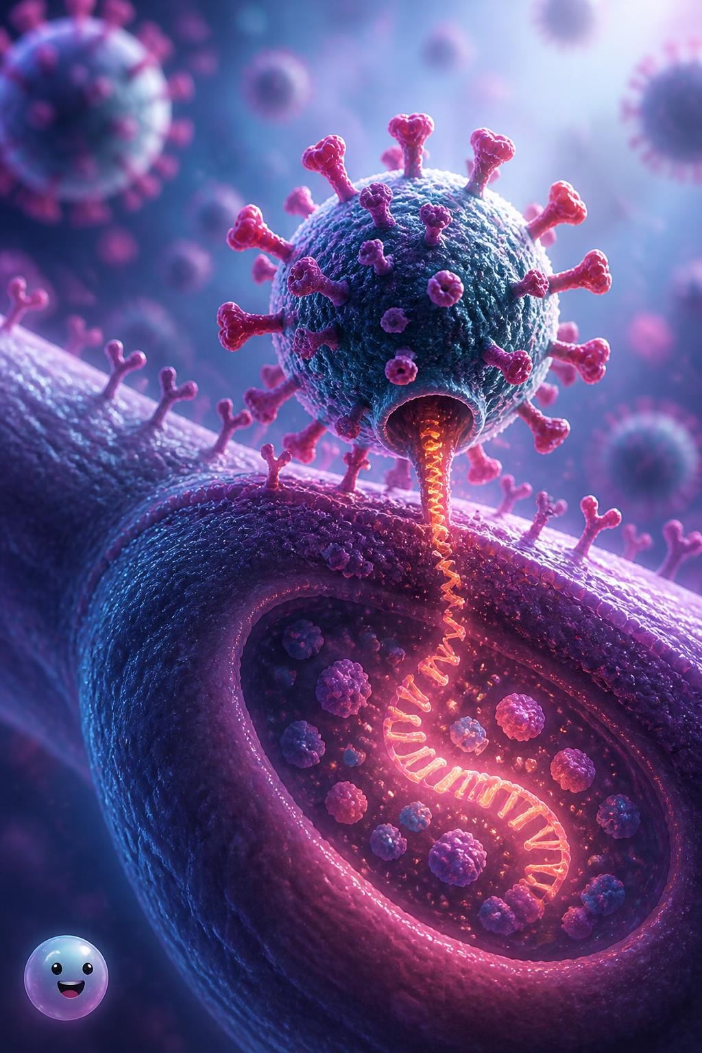 Influenza's spike-covered break-in kit