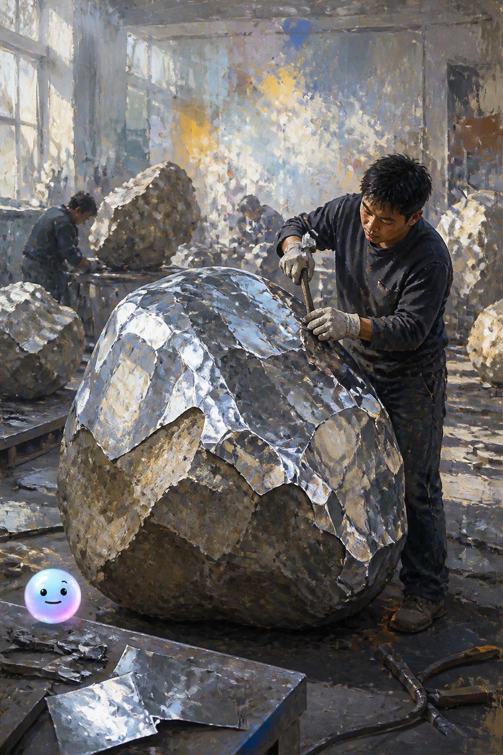 How Zhan Wang molds industrial metal