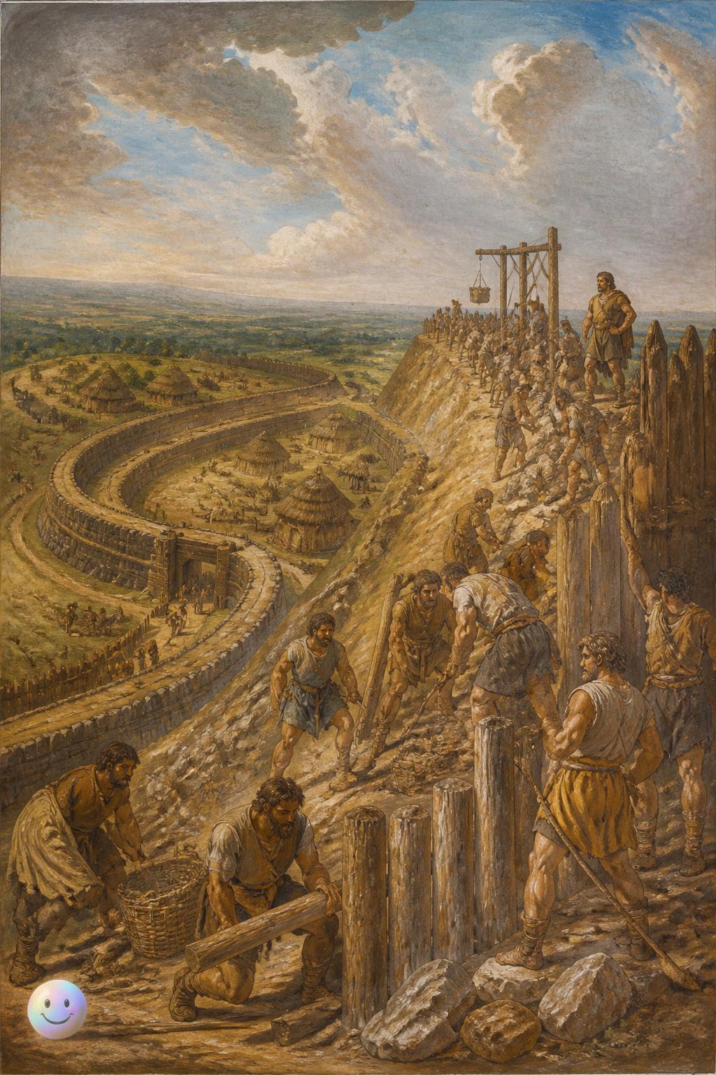 Building the mighty hillforts of Maiden Castle