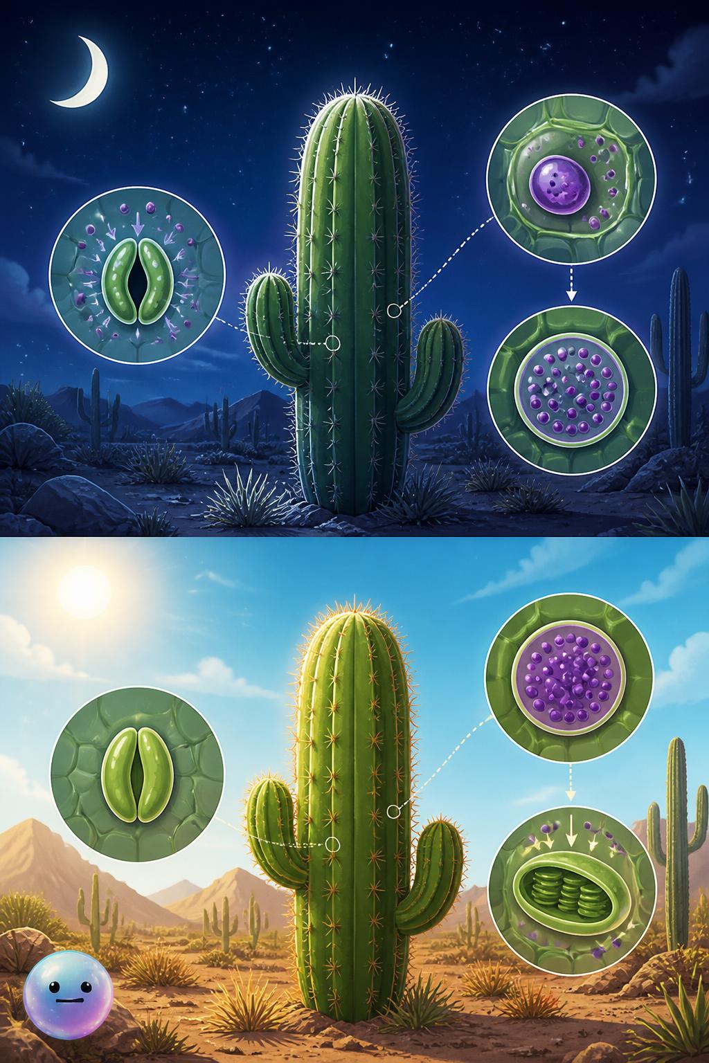 The secret night shift of cactus photosynthesis
