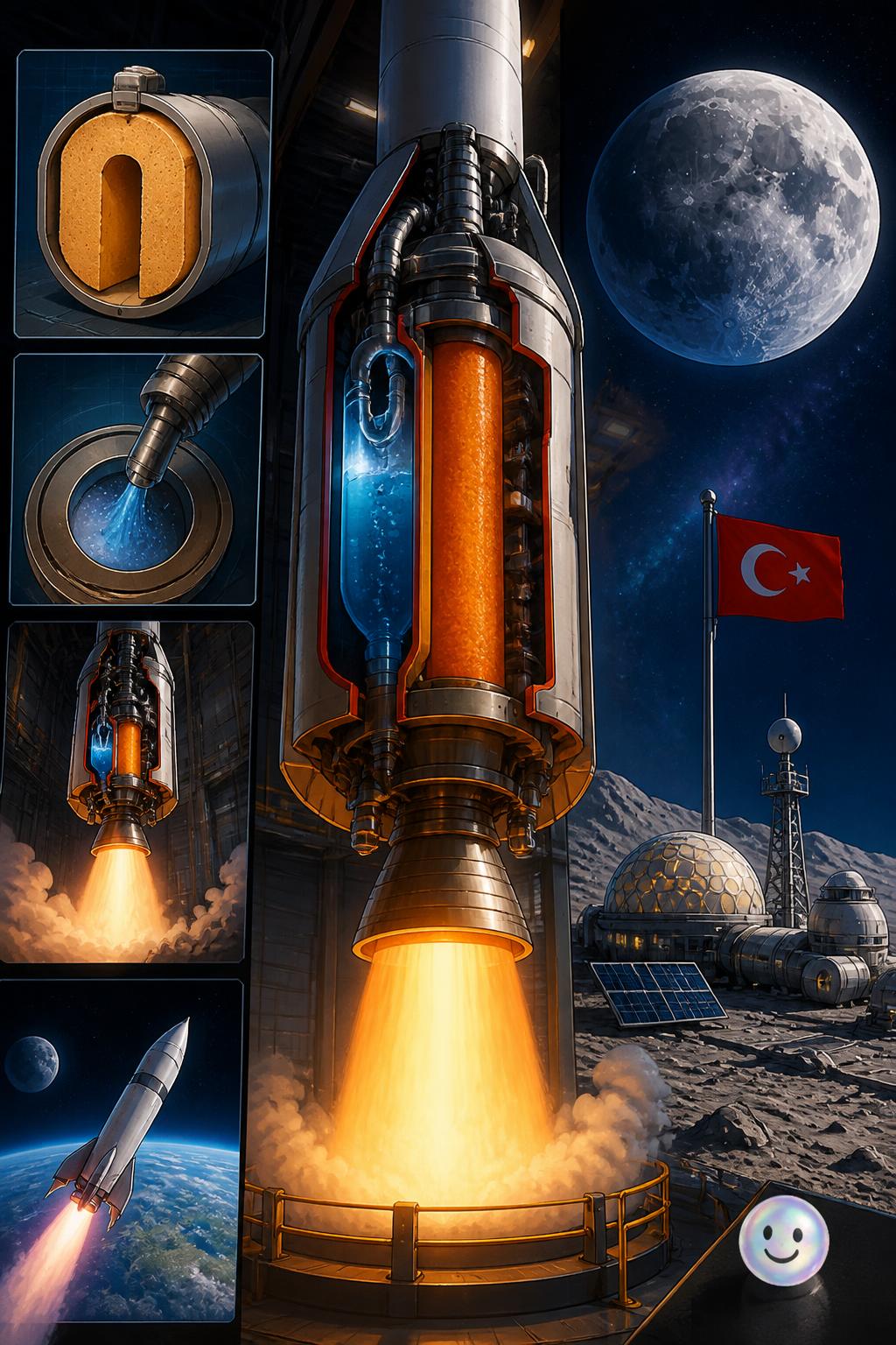 El funcionamiento de un motor híbrido espacial