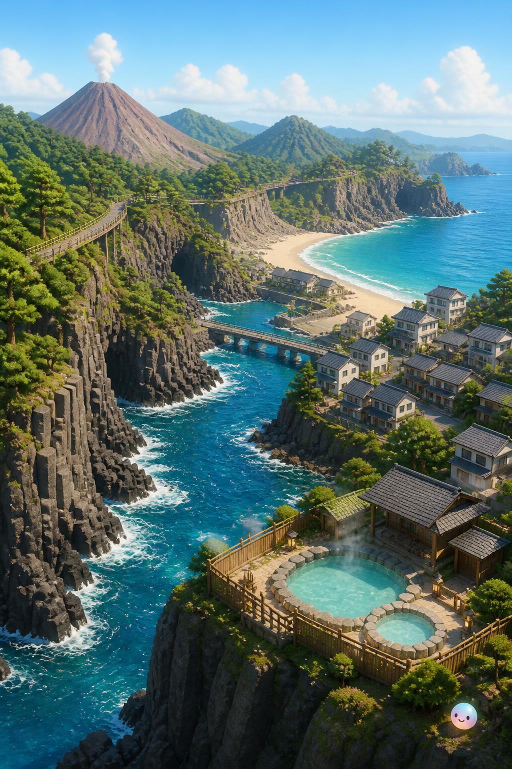 The dramatic cliffs of the Izu Peninsula
