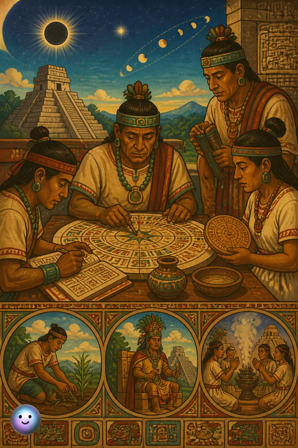 The Mayan cosmic calendar keepers