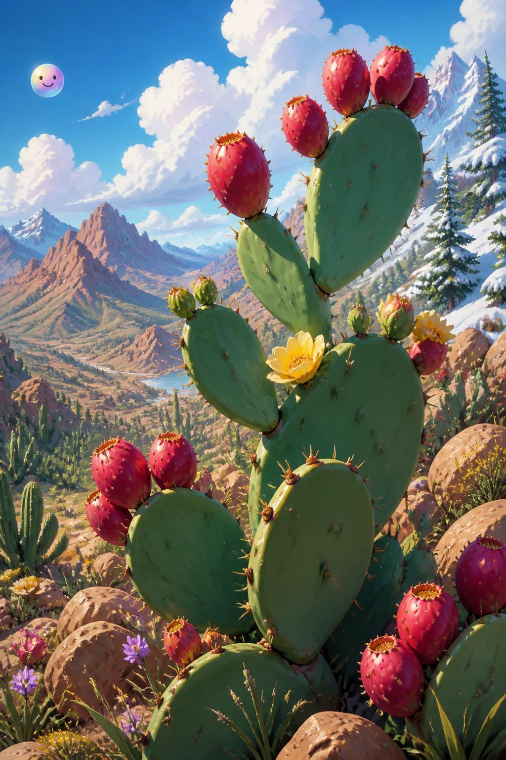 How prickly pears thrive in the wild