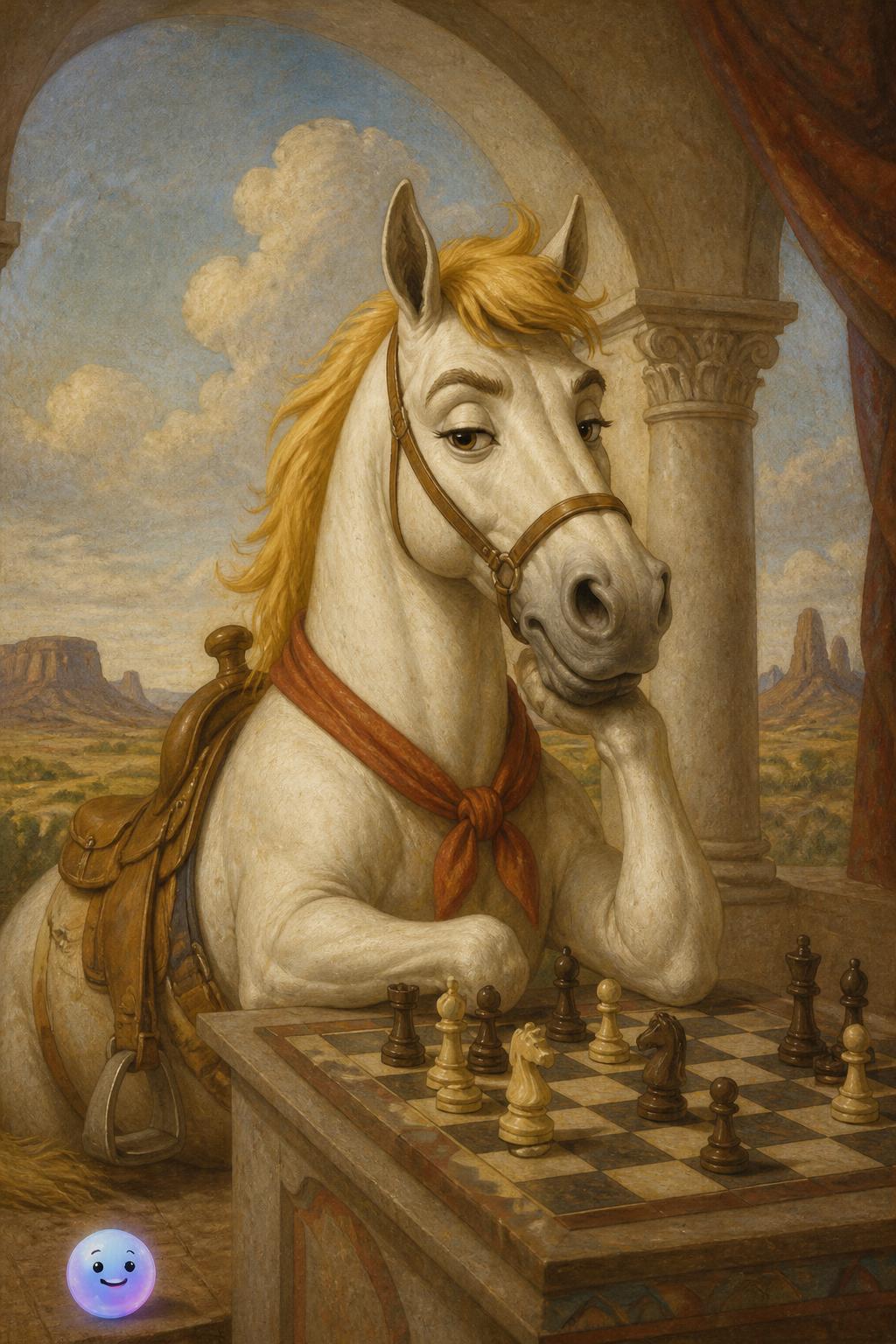 Lucky Luke's sarcastic and chess-playing steed