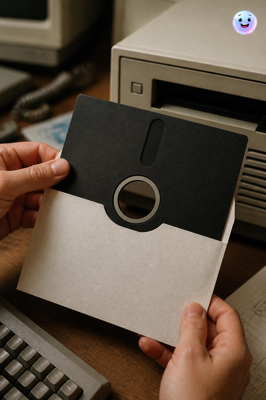 Shoving a magnetic disk in a sleeve