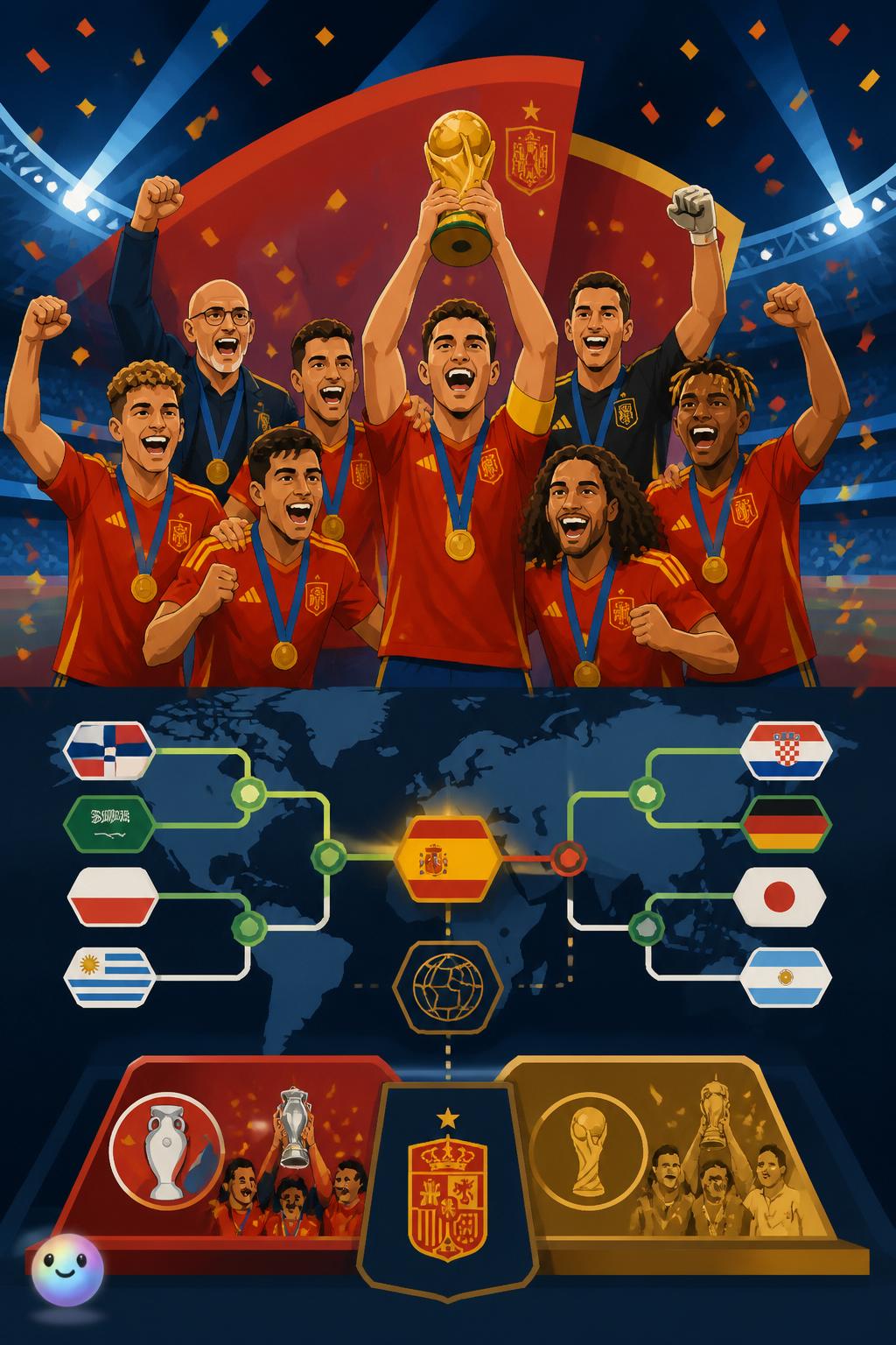 The historic Euro-World Cup double
