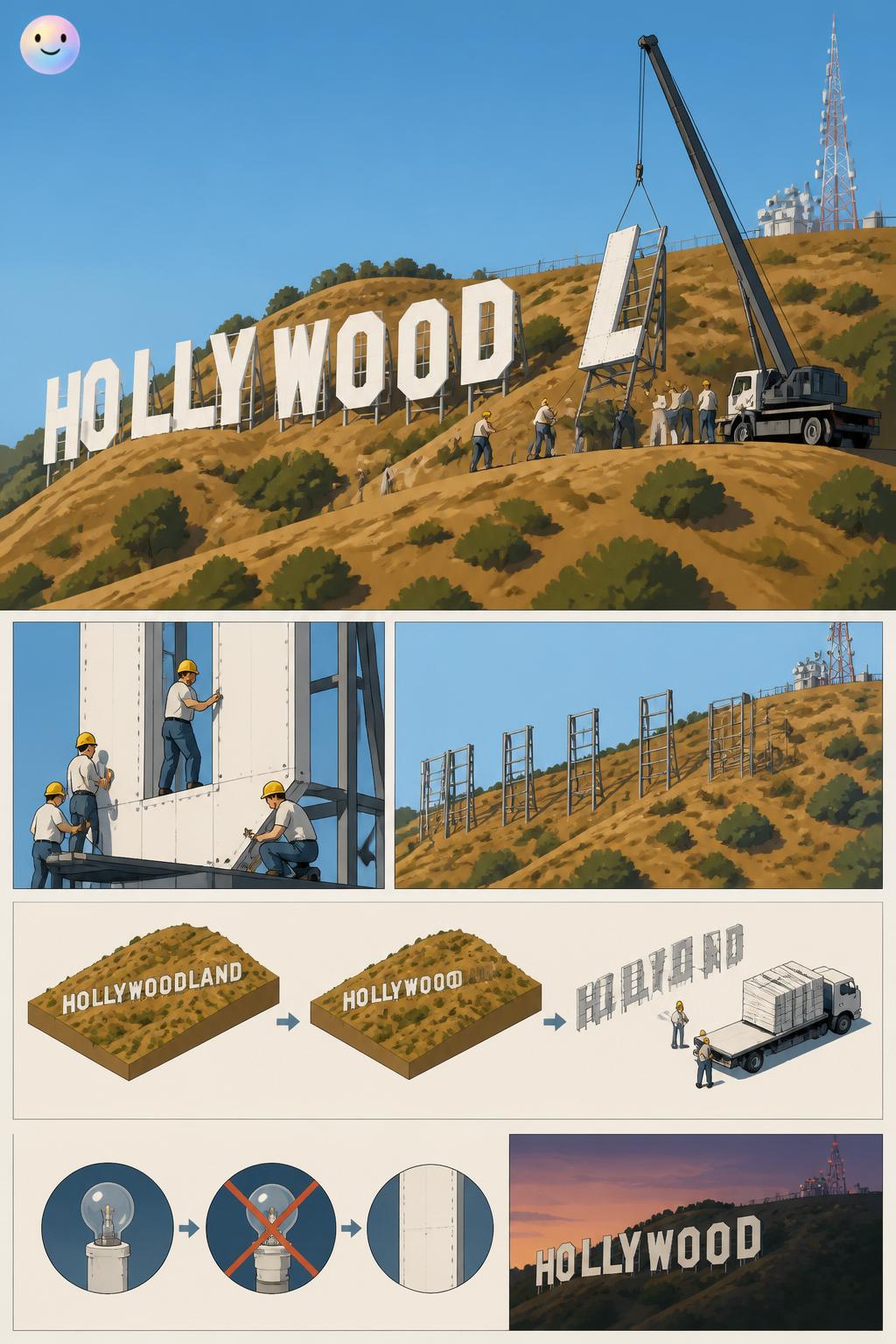 Dropping the land to save the sign