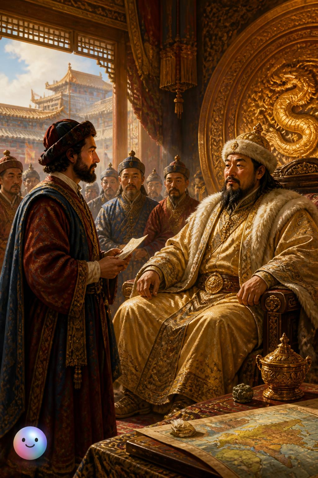 Marco Polo and the court of Kublai Khan