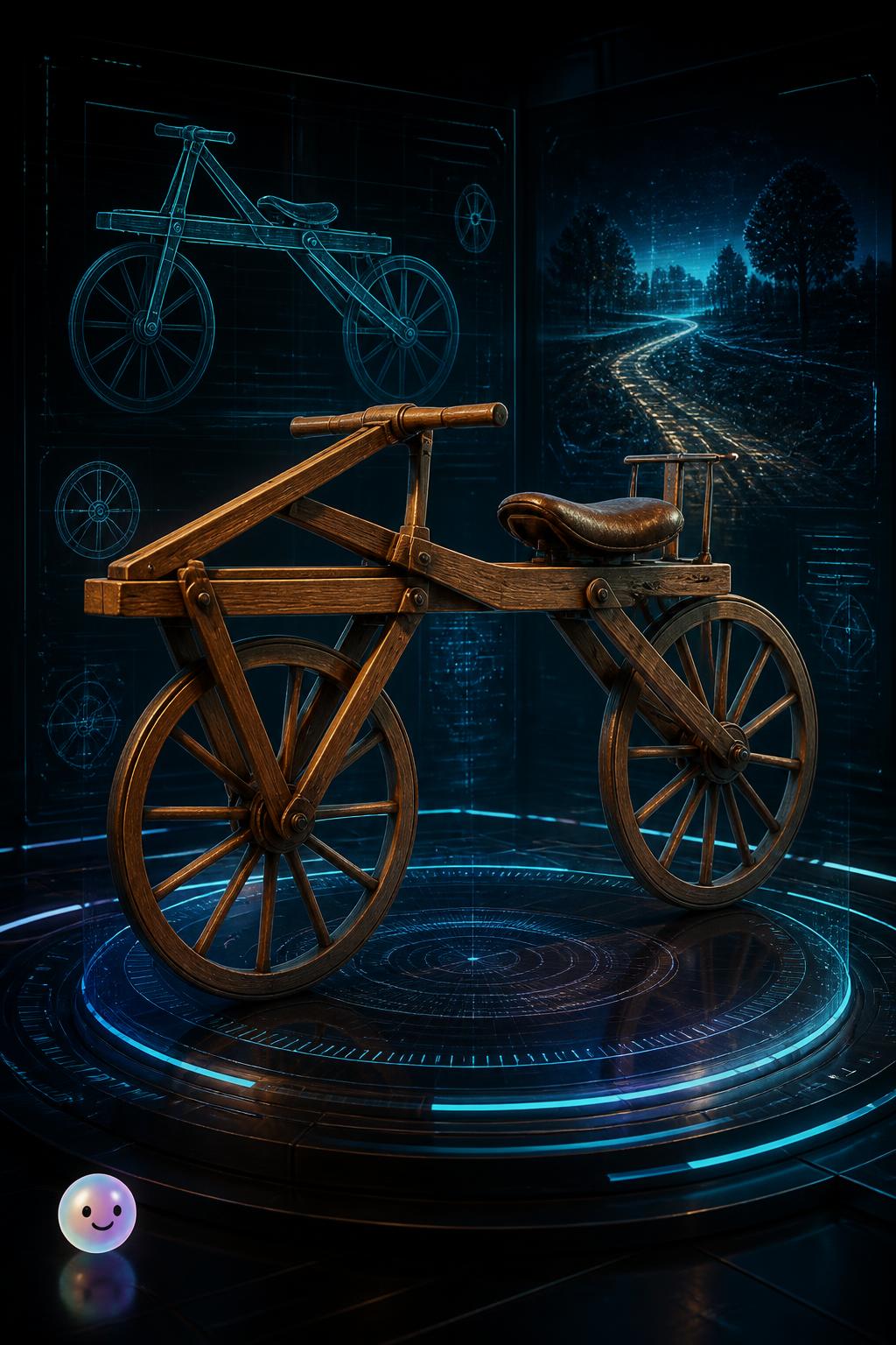 Die hölzerne Laufmaschine des Barons Karl Drais
