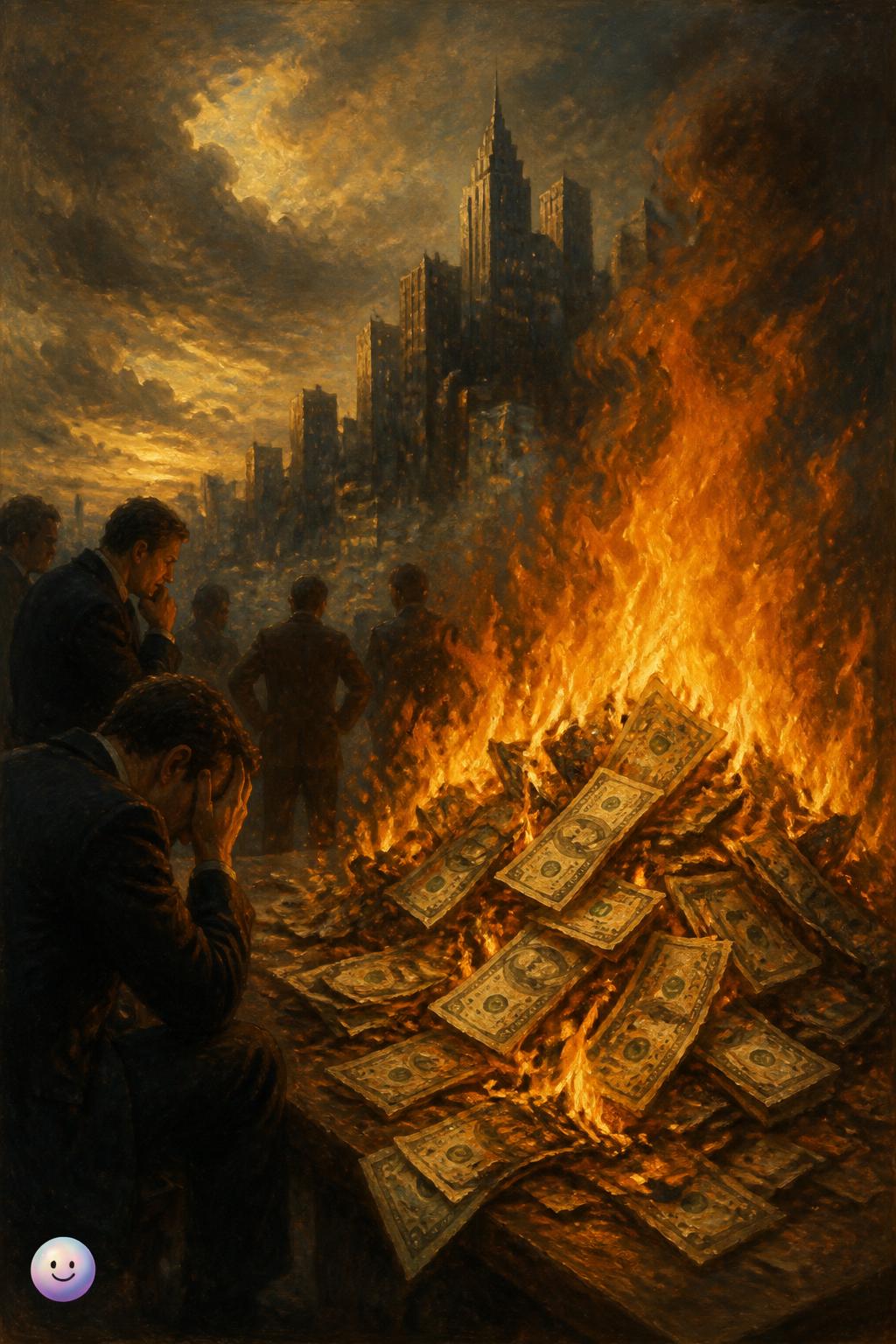 The burning of cash