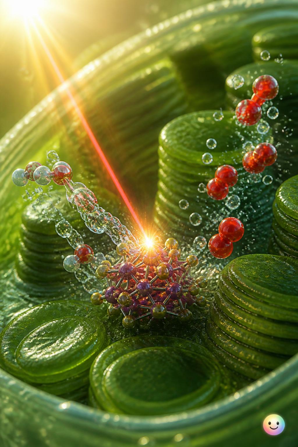 Splitting water with a solar hammer