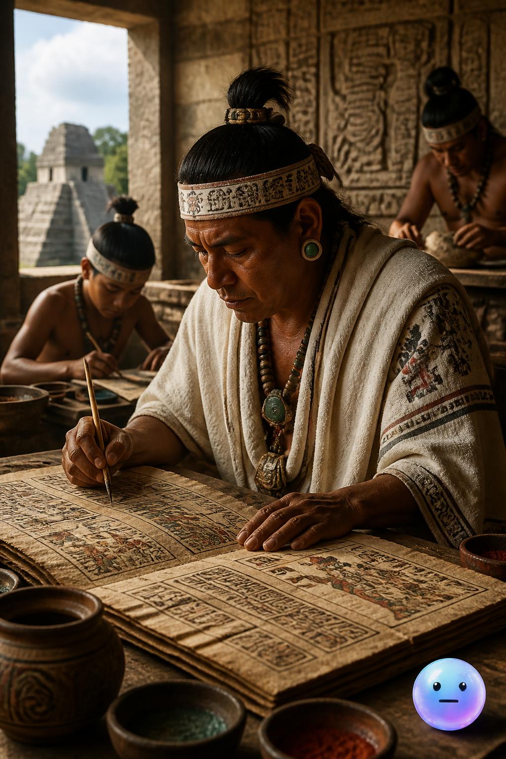 The bark-paper codices of the Maya