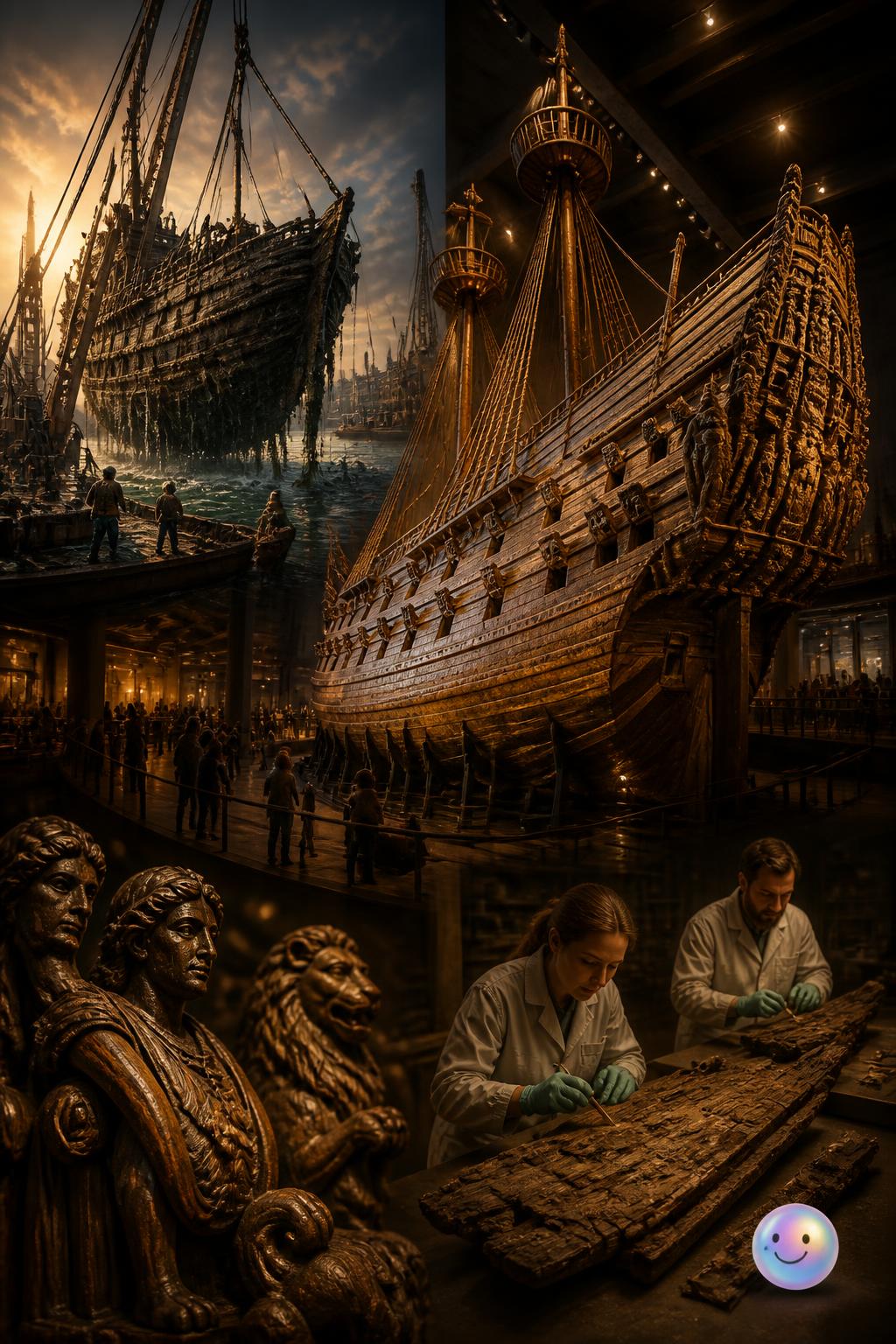 A warship raised from the deep