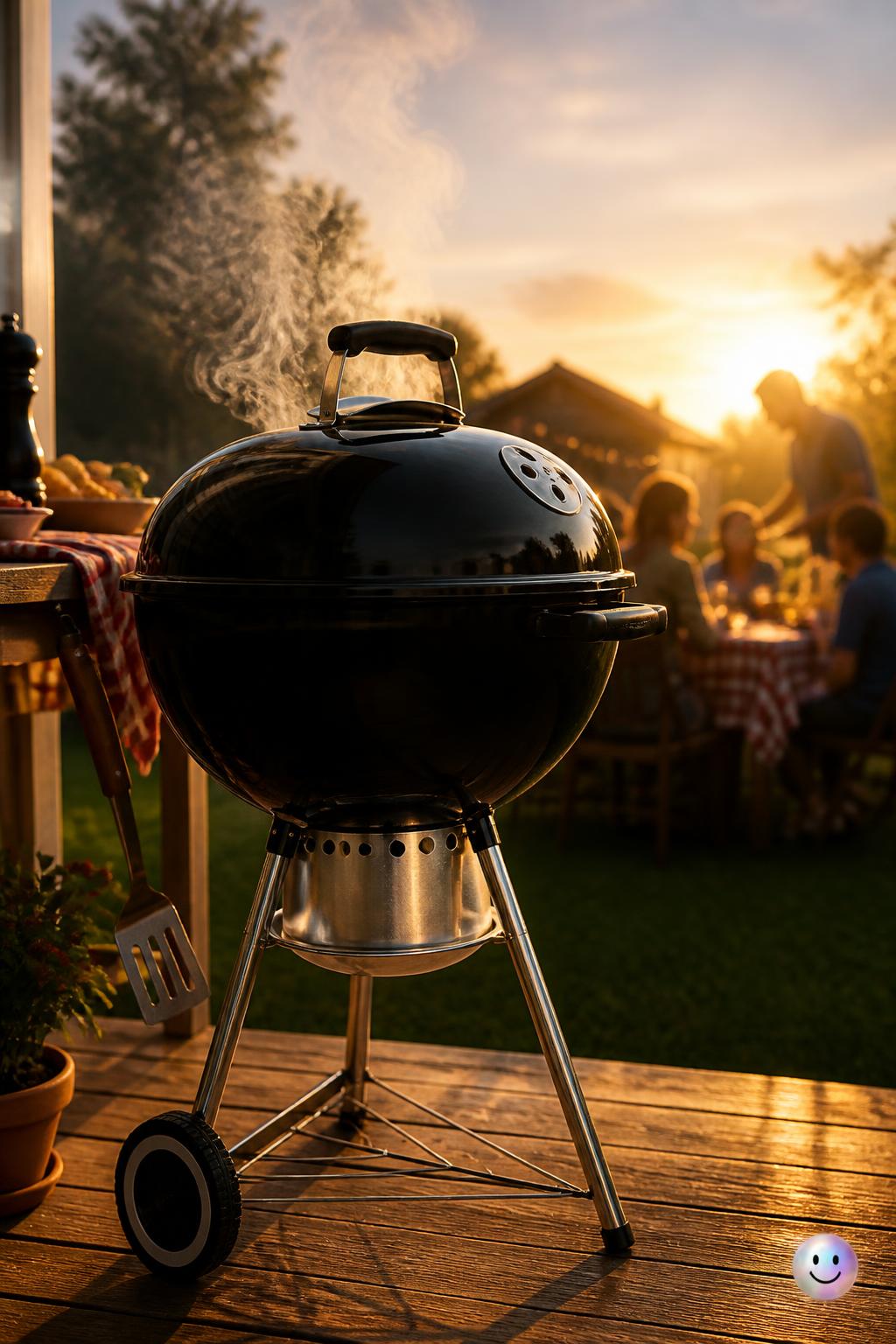 The iconic Weber kettle grill