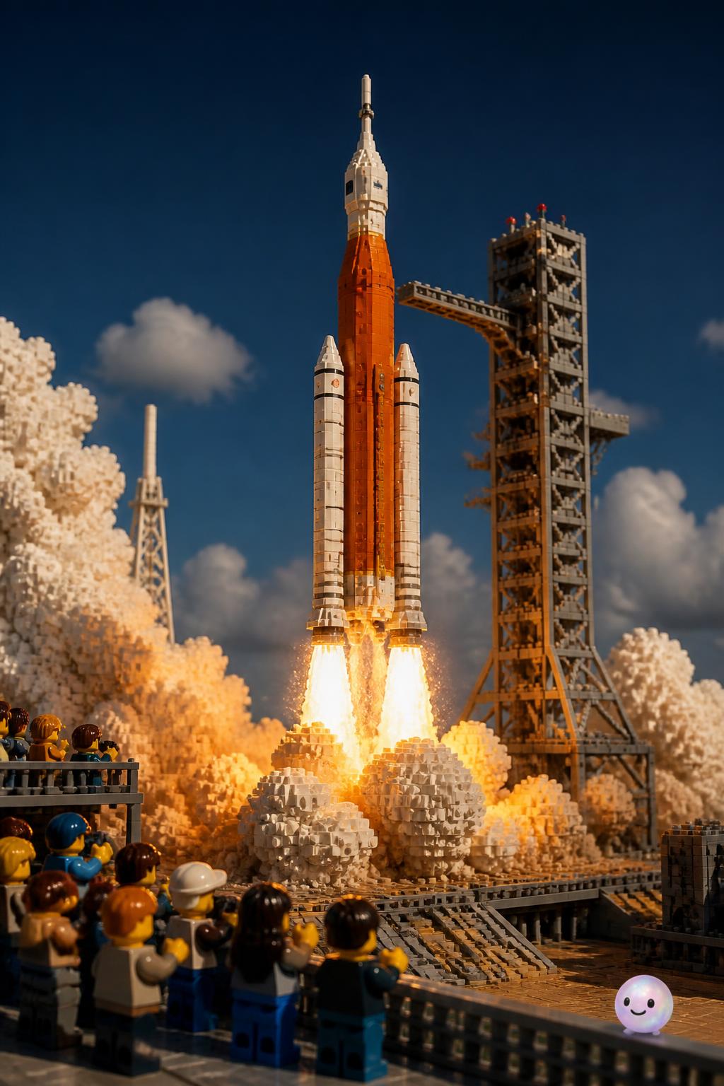 Launching the SLS rocket to the Moon