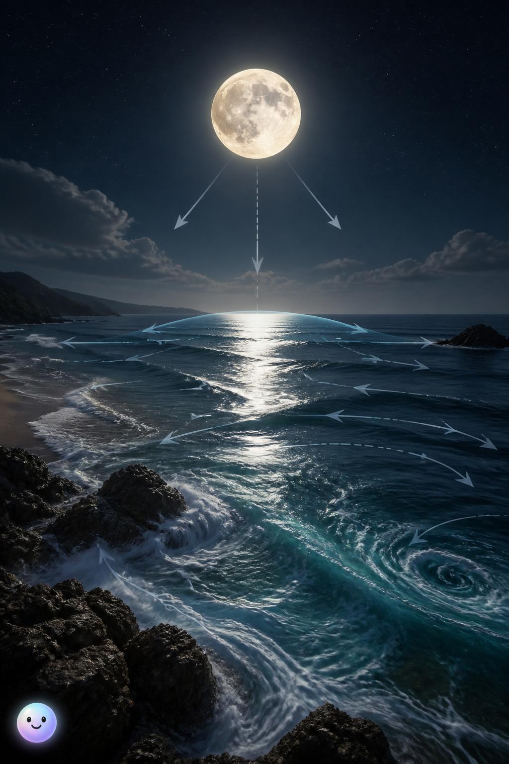 How the Moon pulls our oceans