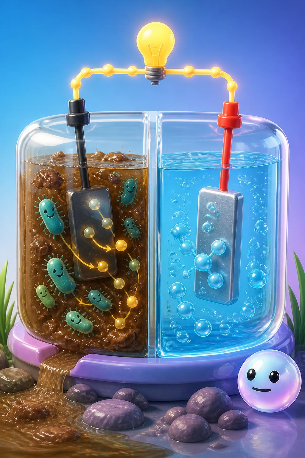 Powering electronics with mud and microbes
