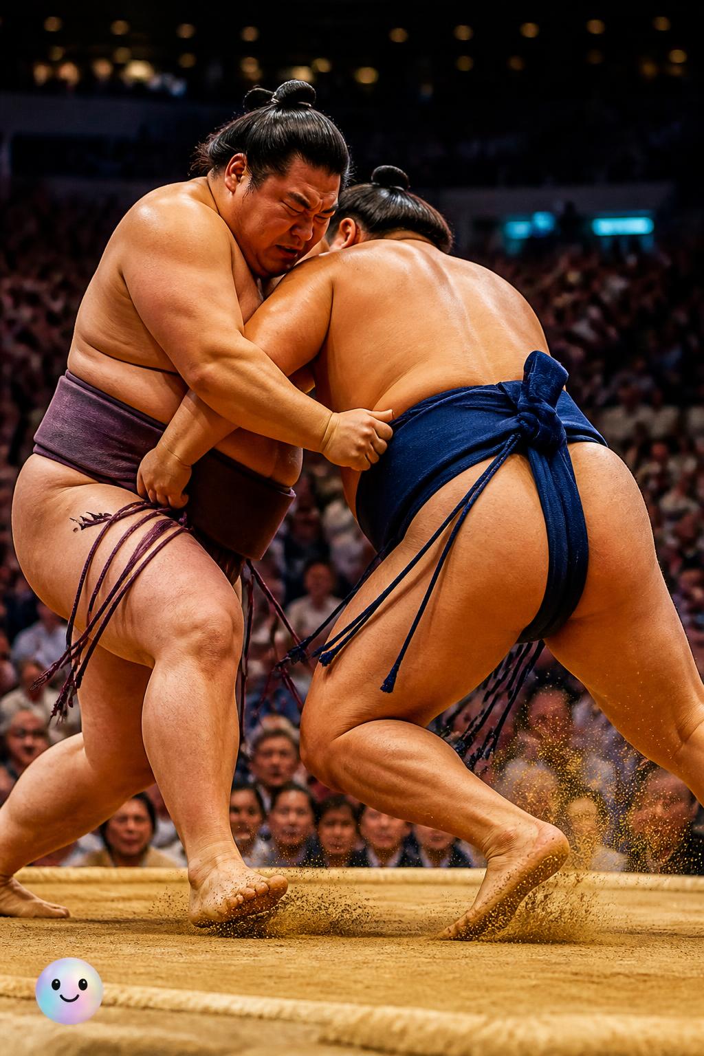 The heavy belt of the sumo