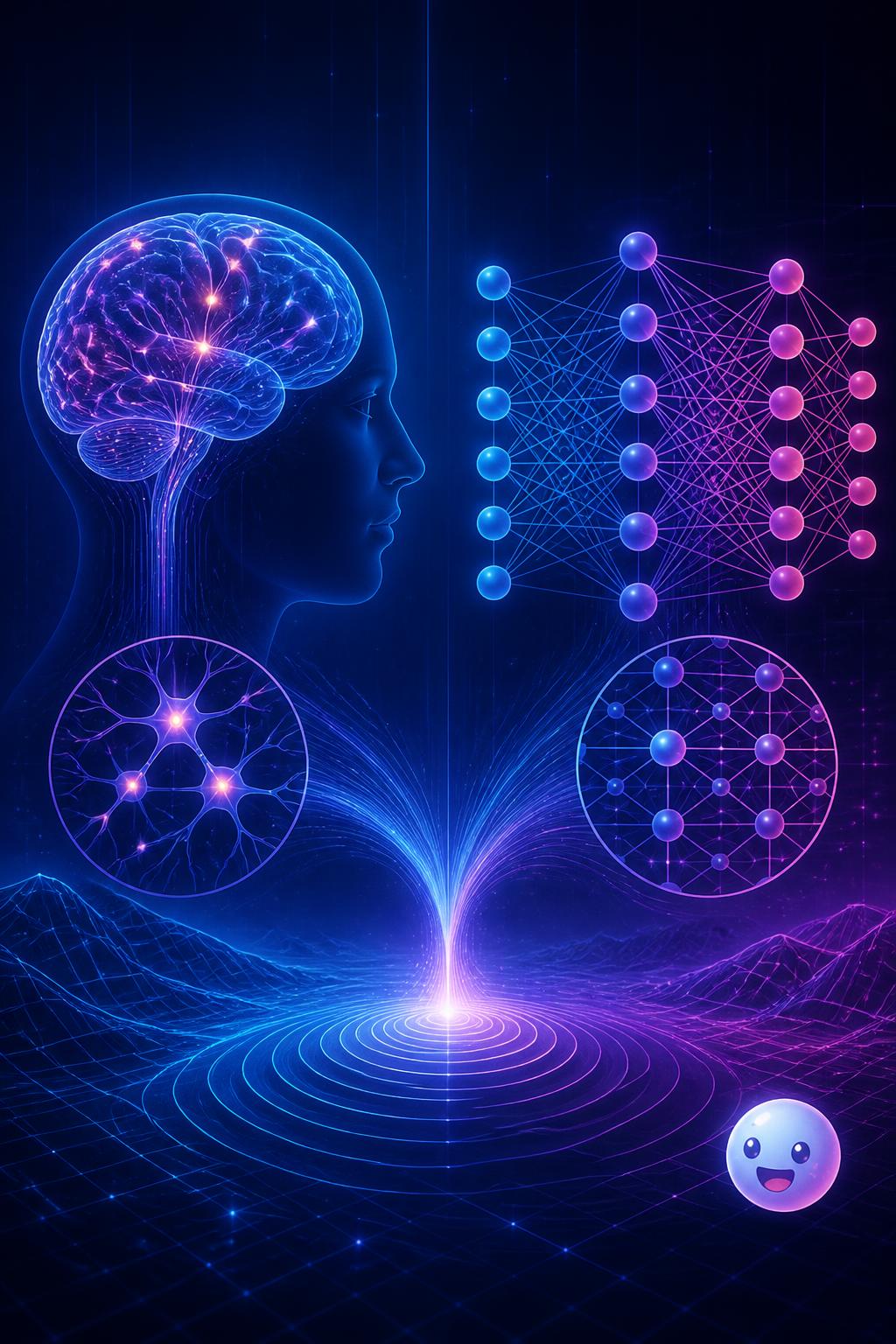 Neural networks and human brains