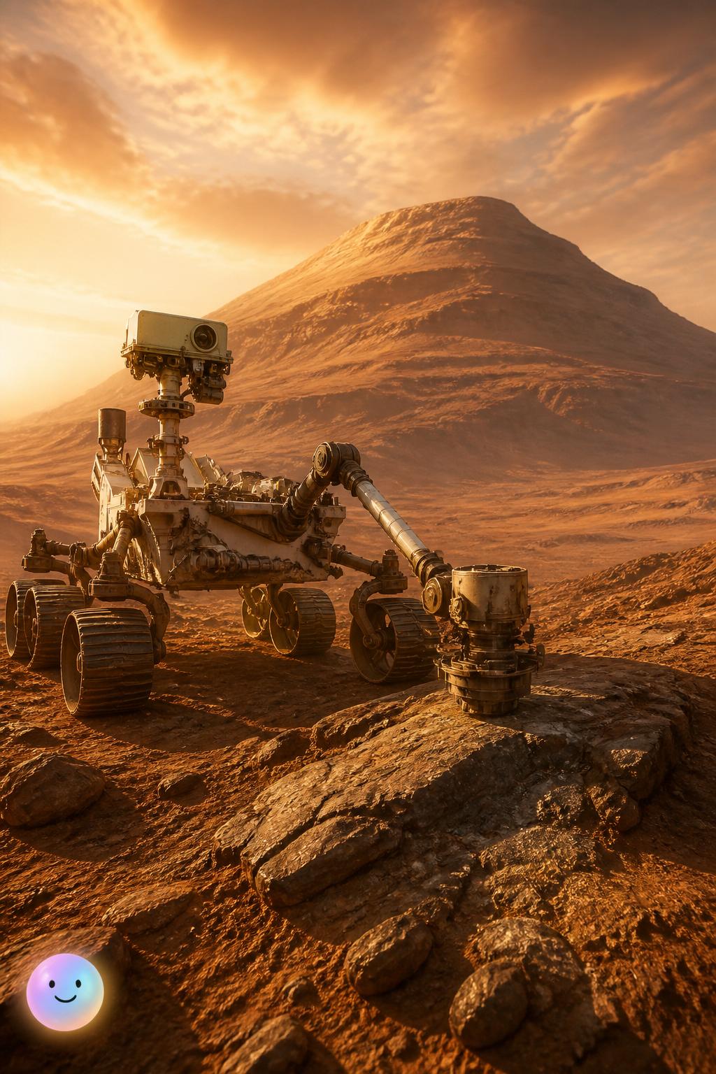Curiosity climbs a mountain of history