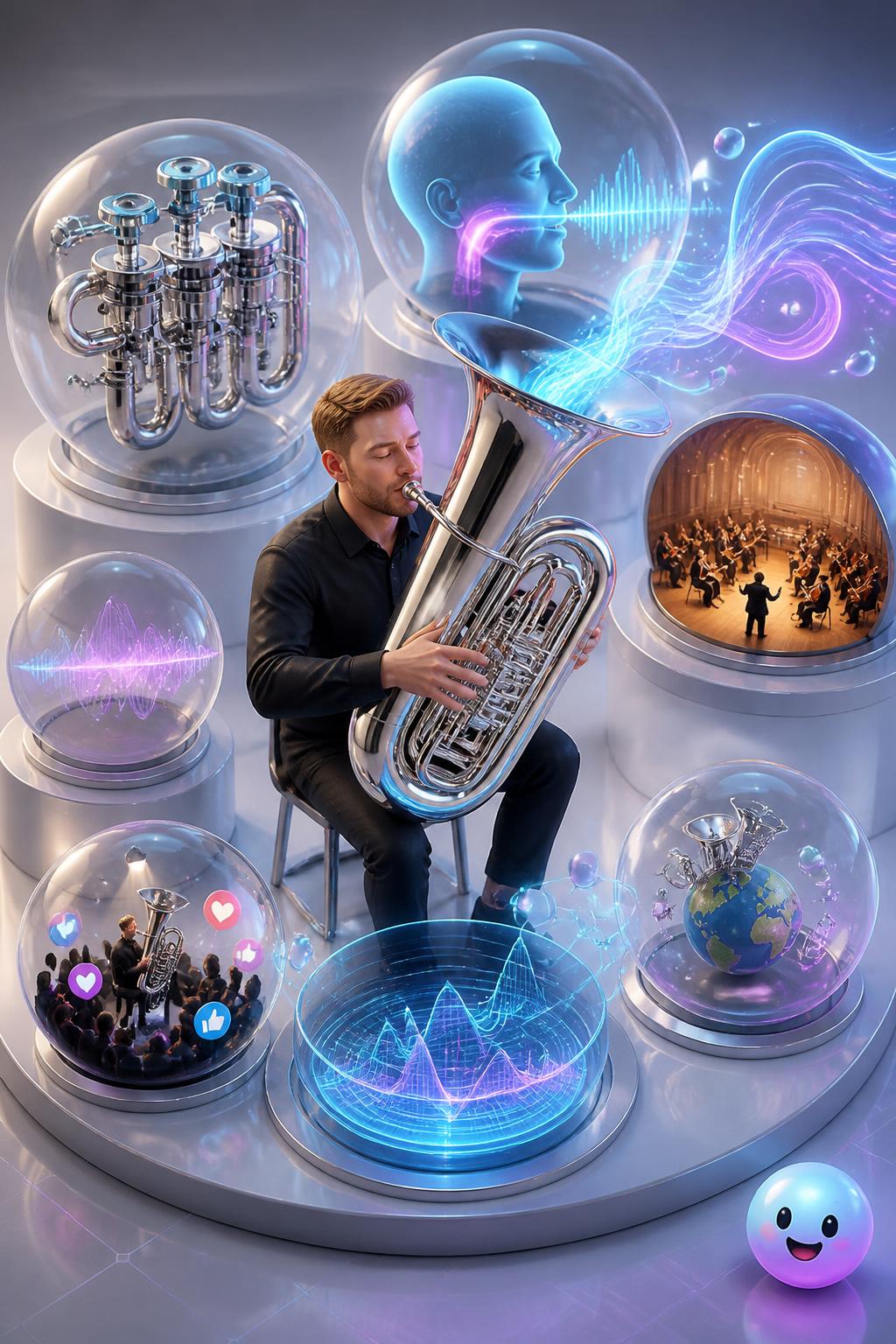 El virtuoso que hace bailar a la tuba