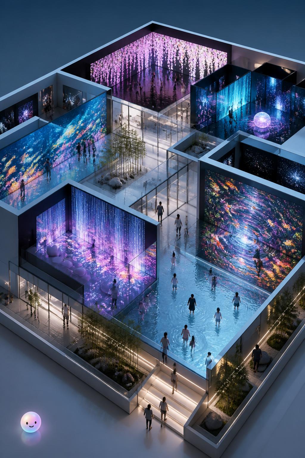 The physical spaces of Japan's teamLab collective