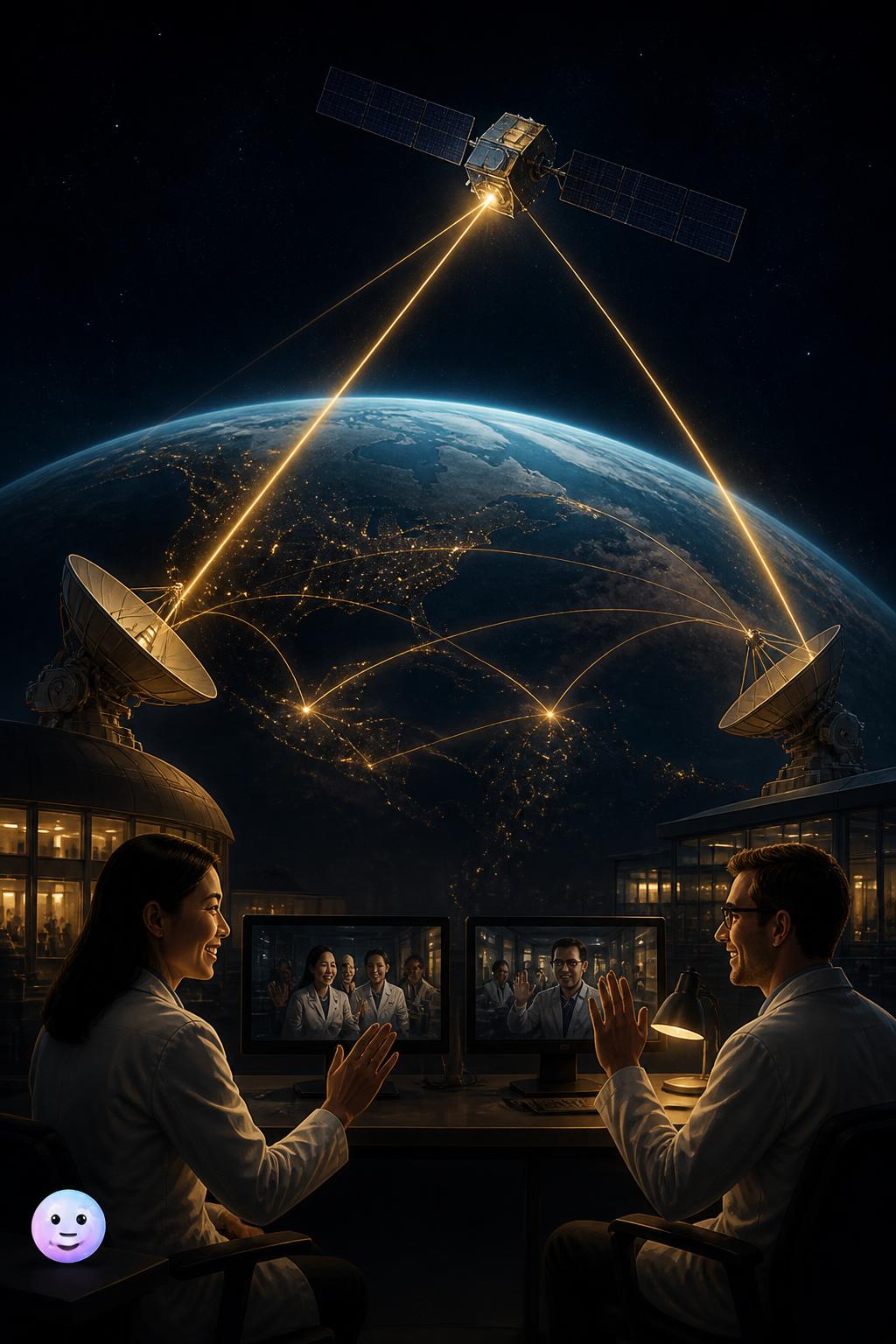 Beaming secrets across continents