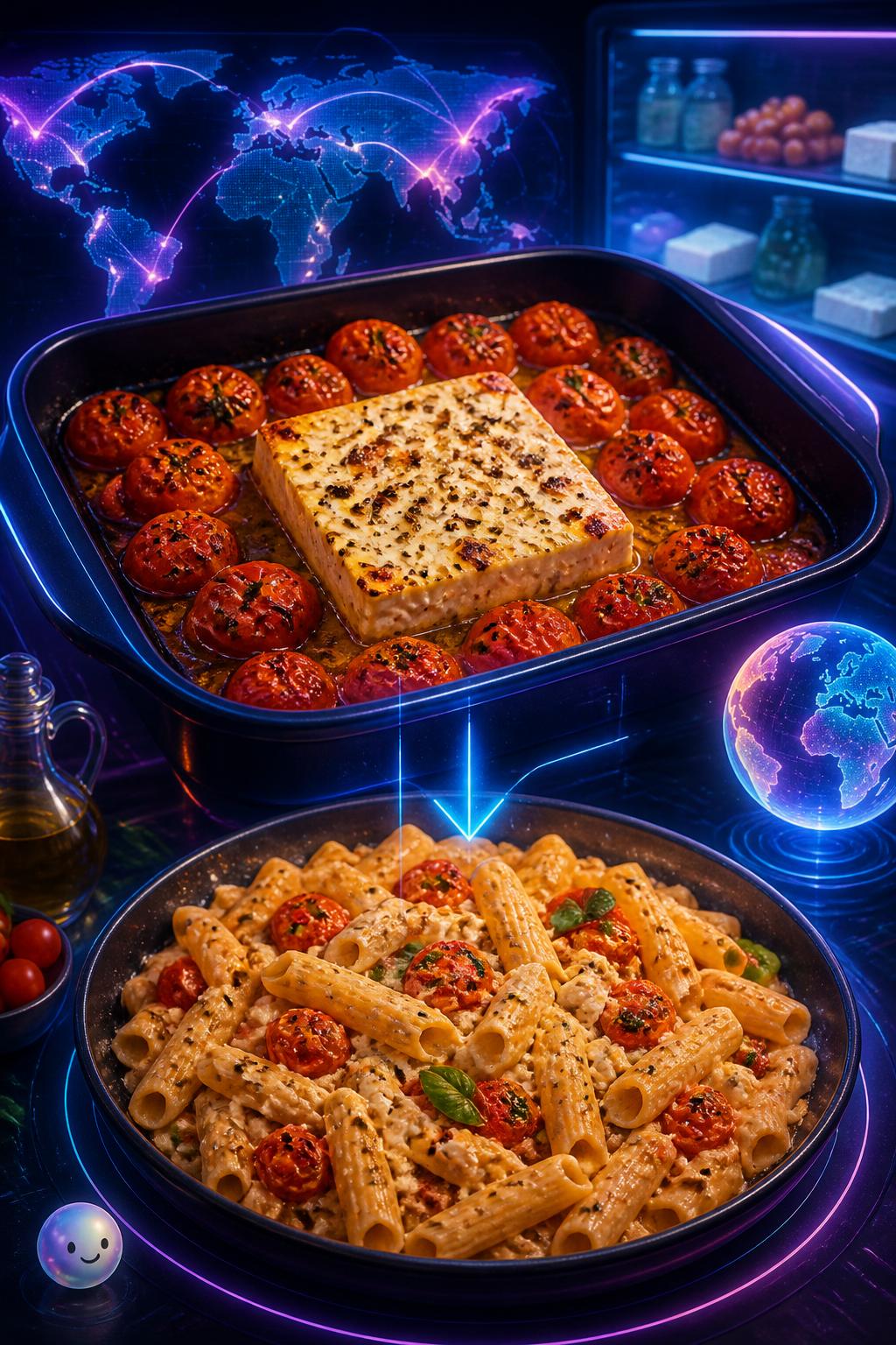 The legendary baked feta pasta